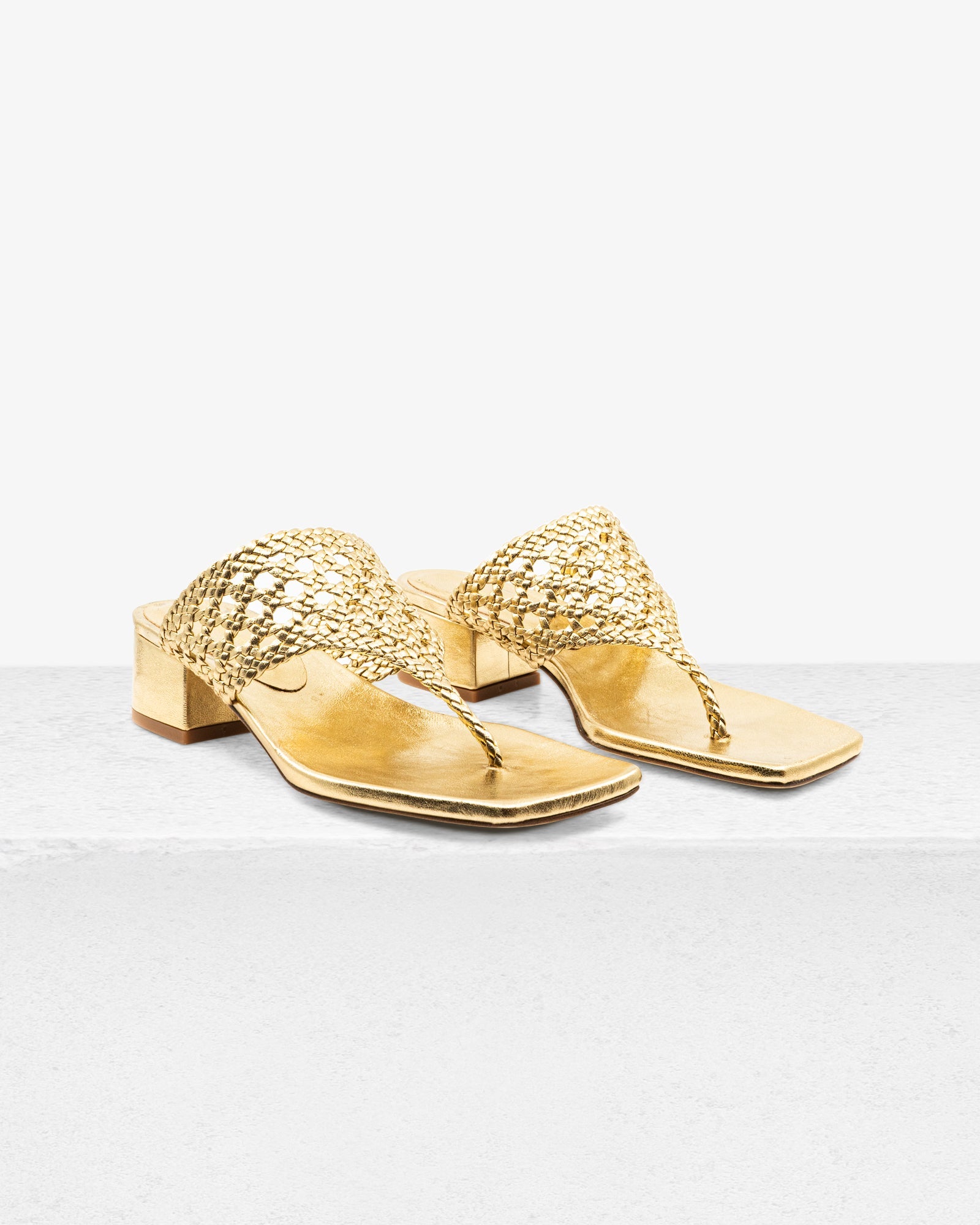 Brenda Gold Sandal by Andrea Gomez