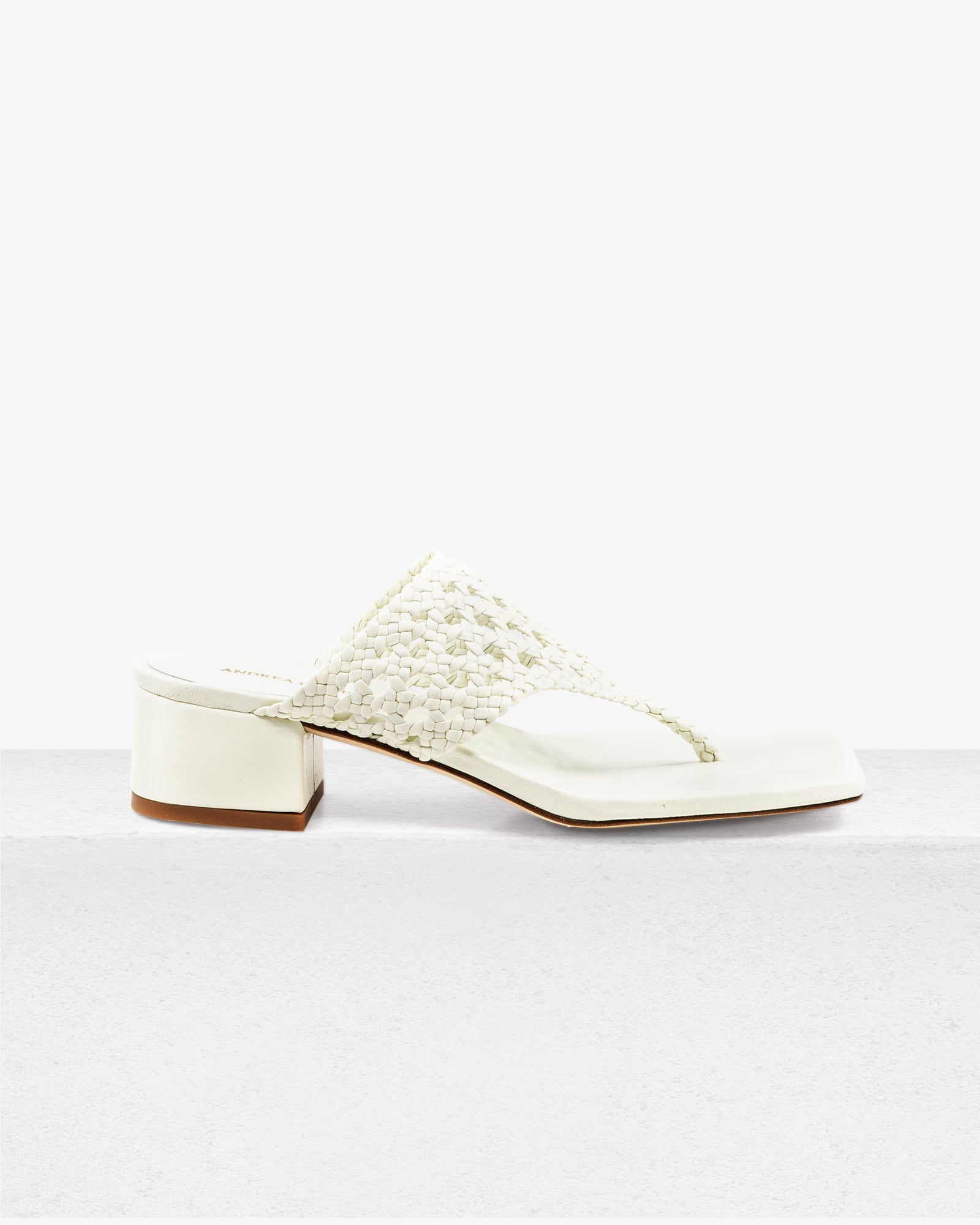 Brenda Off White Sandal by Andrea Gomez