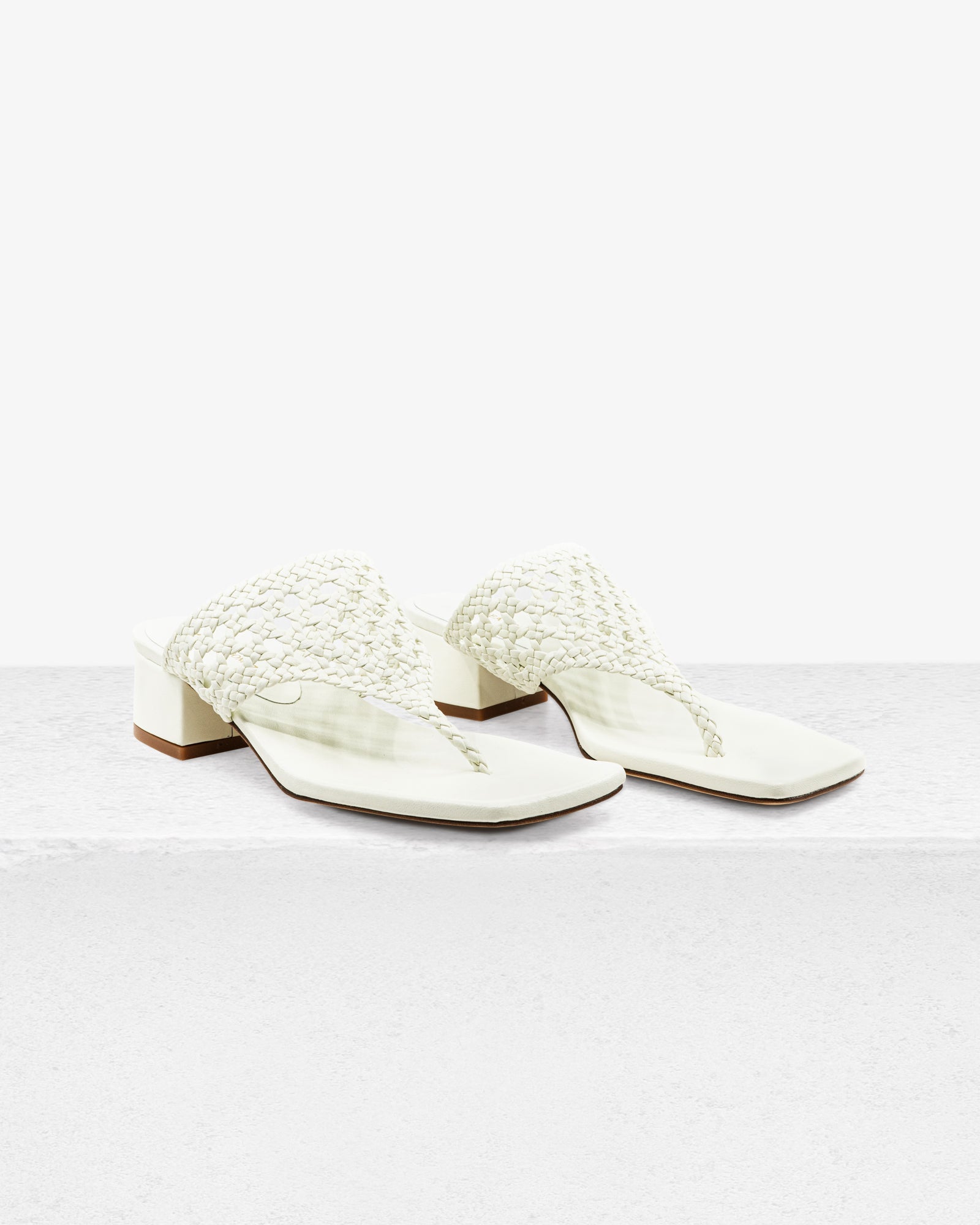 Brenda Off White Sandal by Andrea Gomez