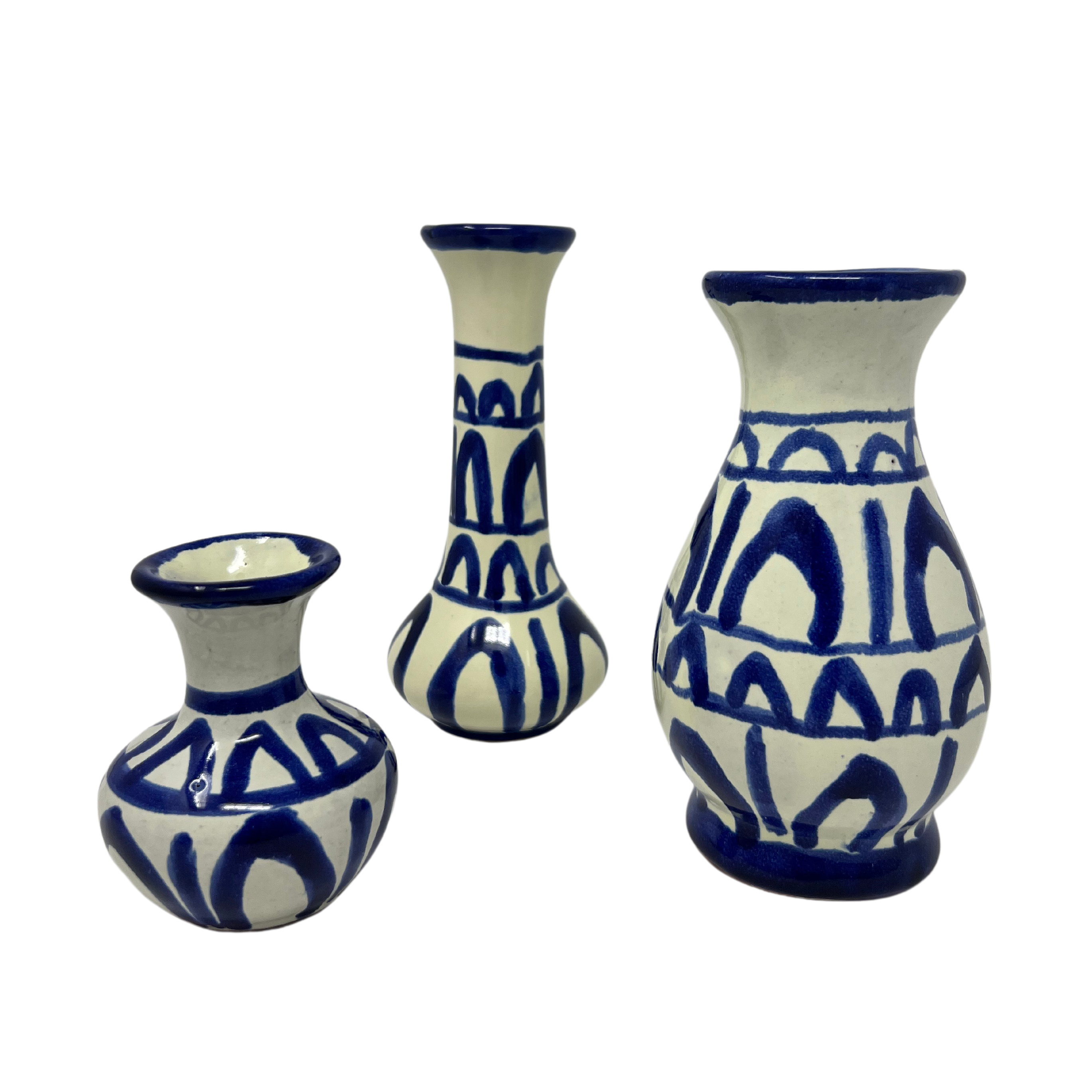 Aztec Bud Vase - Set of 3 by Agave (HerStory Exclusive)