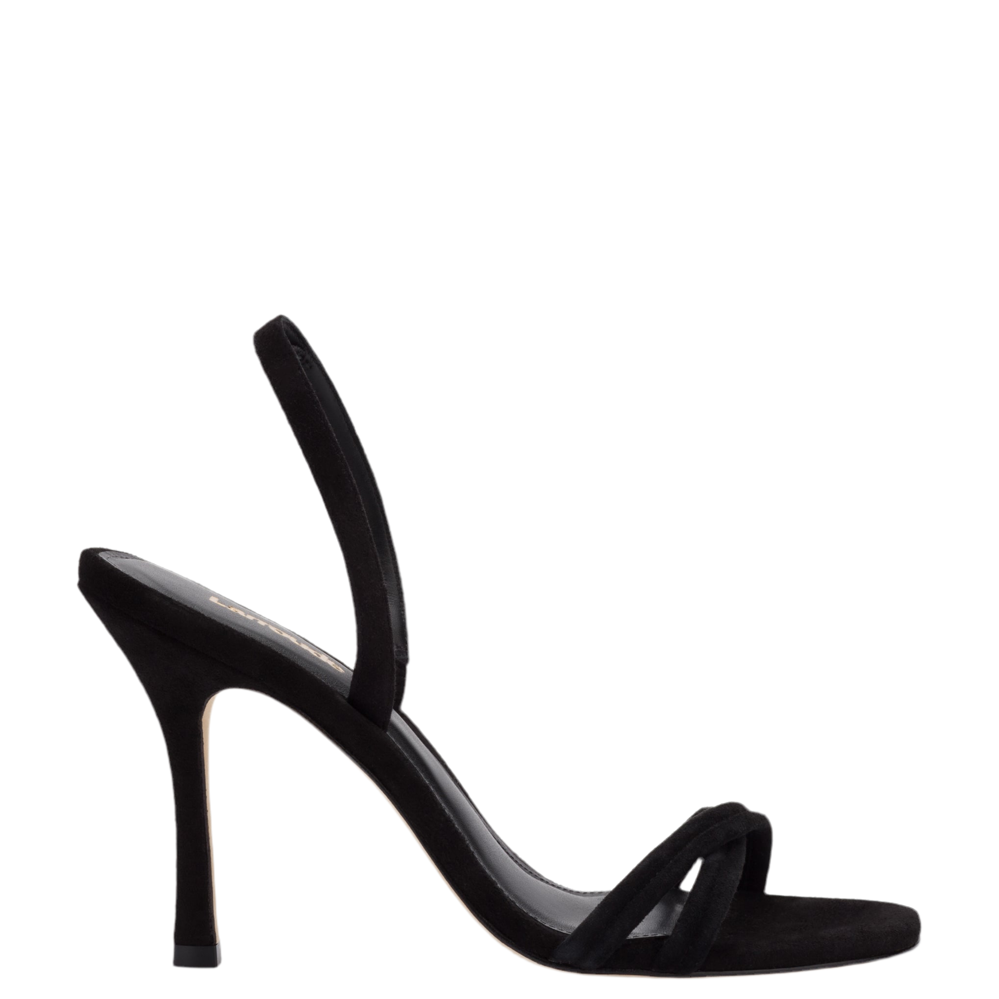 Annie Sandal In Black Suede by Larroudé