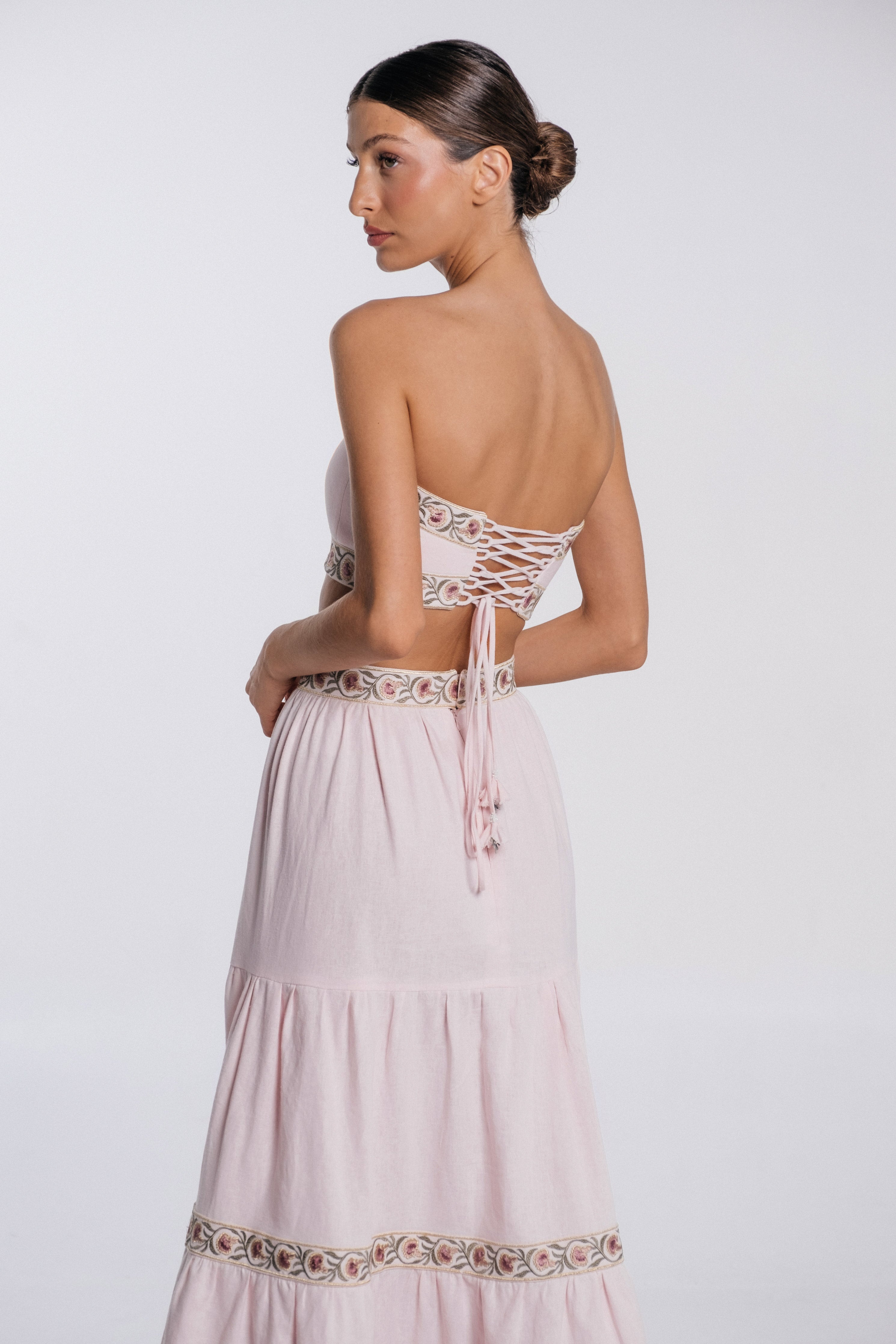 Carnation Ruffle Skirt - Pink by RosewaterHouse