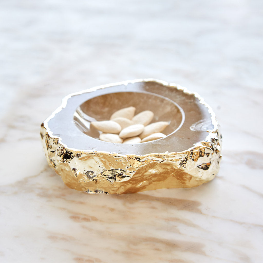 Casca Bowl, Crystal & Gold by ANNA New York