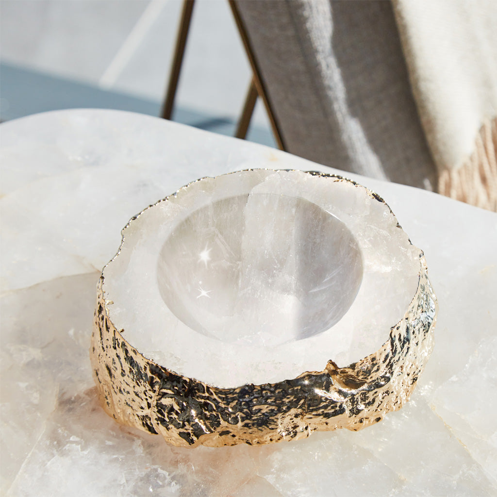 Casca Bowl, Crystal & Gold by ANNA New York
