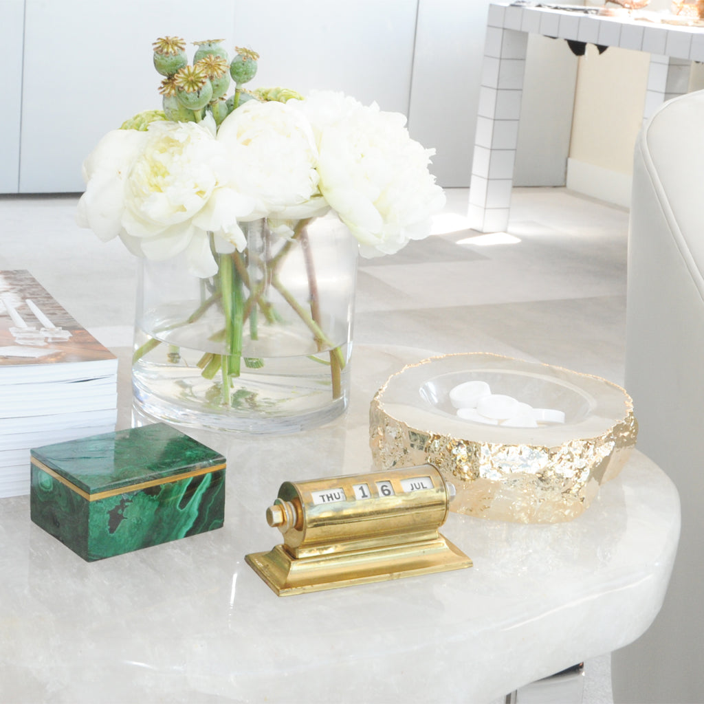 Casca Bowl, Crystal & Gold by ANNA New York