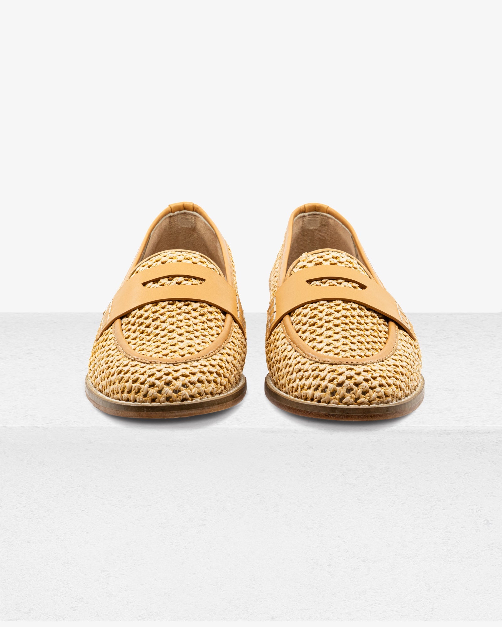 Camila Natural Raffia Loafer by Andrea Gomez