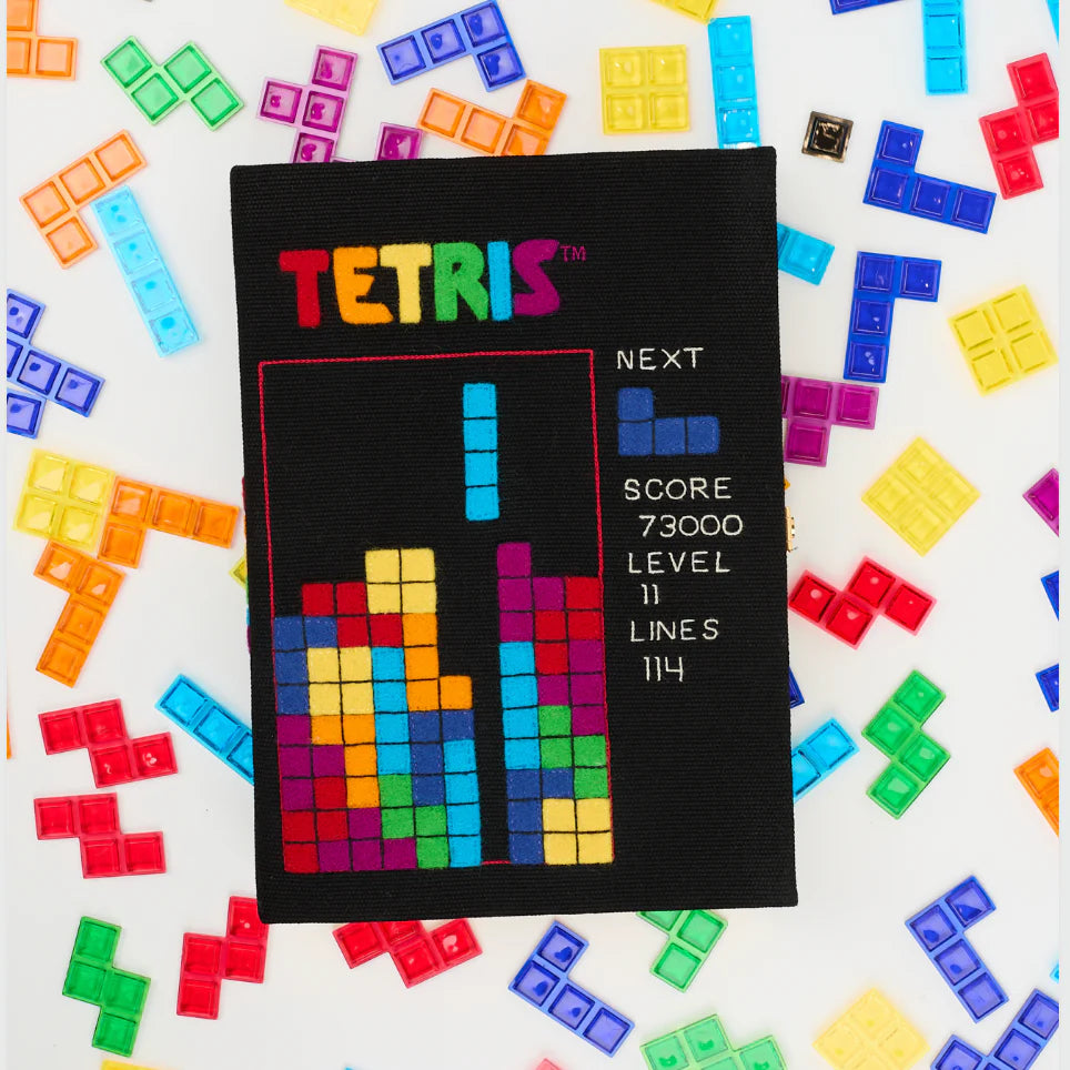 Tetris Book Clutch by Olympia Le-Tan
