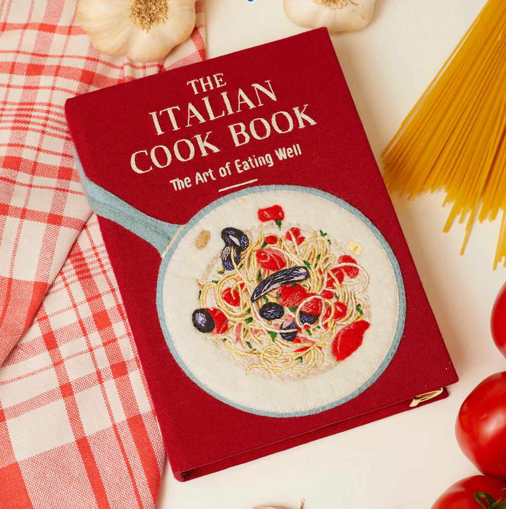 Italian Cookbook Book Clutch by Olympia Le-Tan