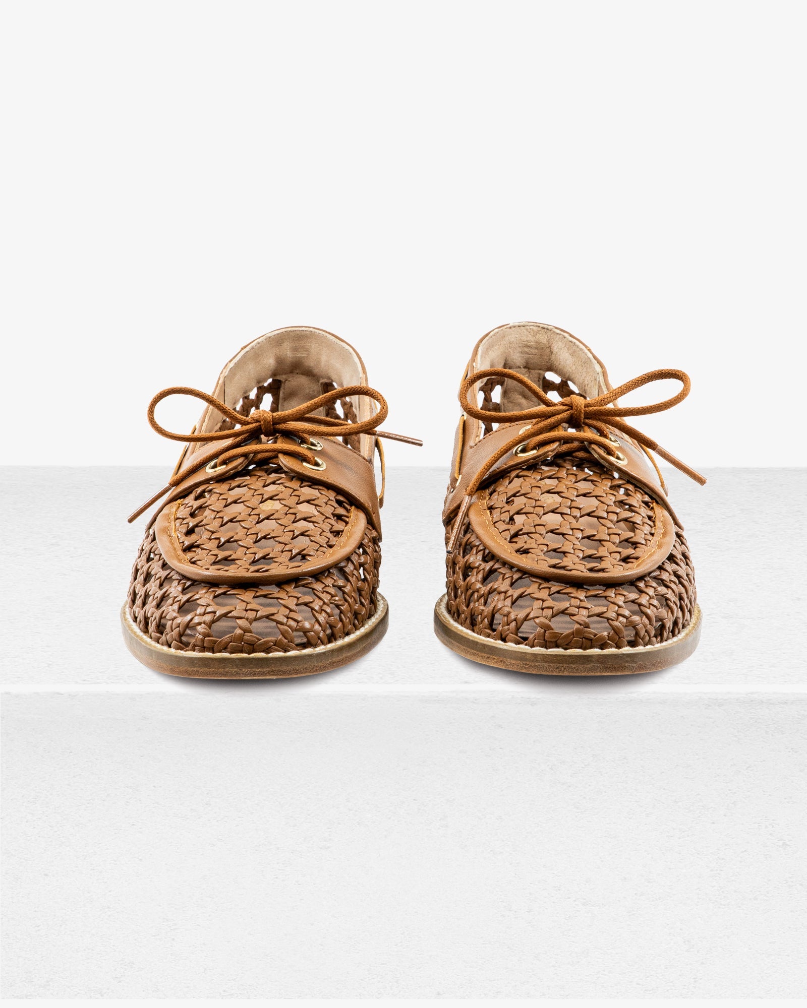 Carla Camel Leather Loafer by Andrea Gomez