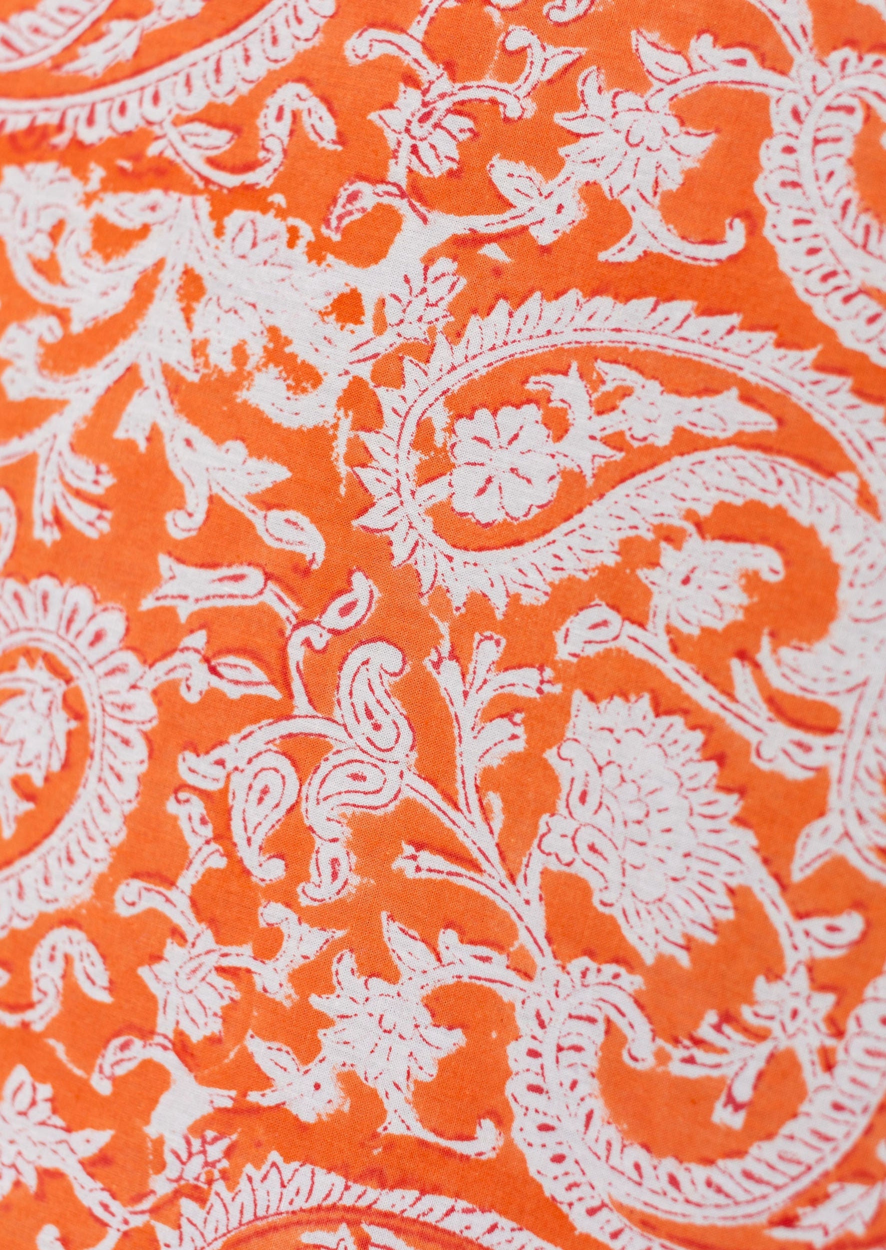Orange Paisley Napkin (Set of 4) by Holly Harris Designs
