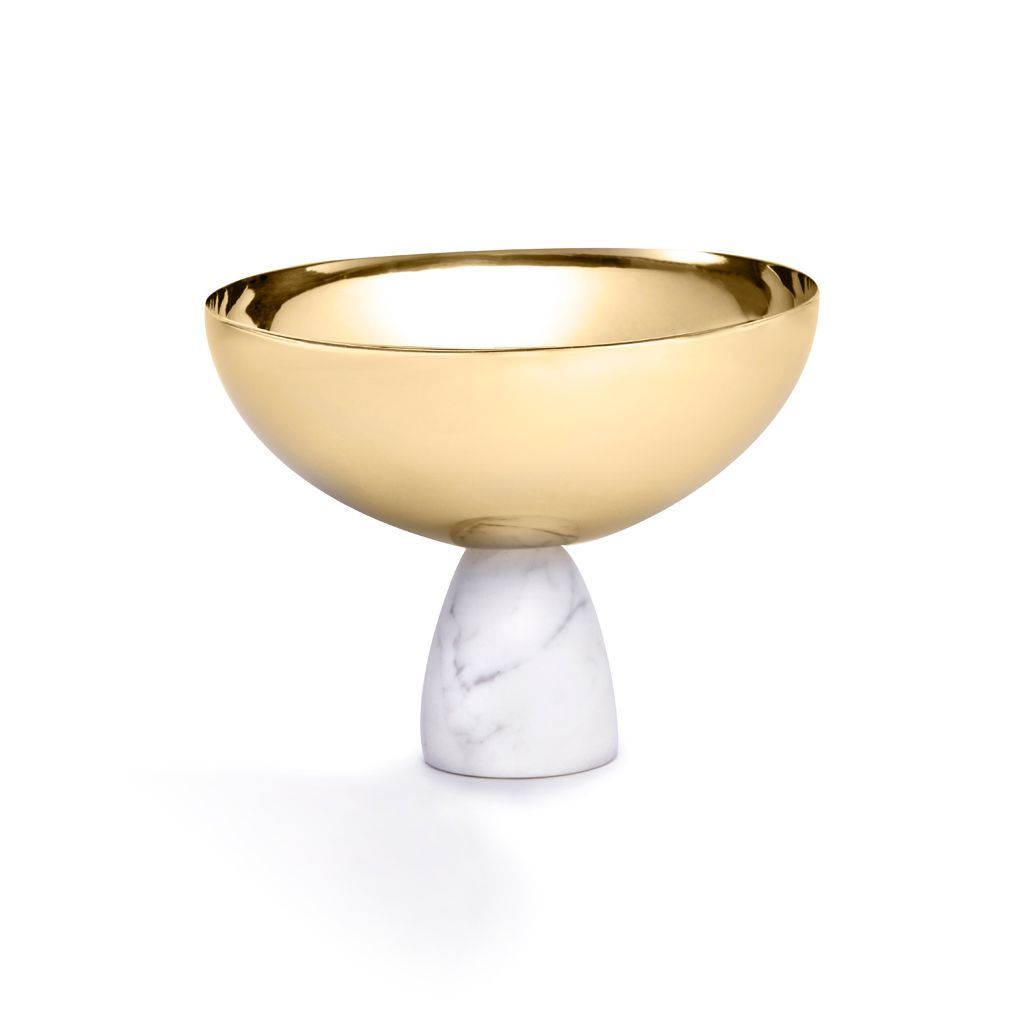Coluna Nut Bowl, Marble & Gold by ANNA New York