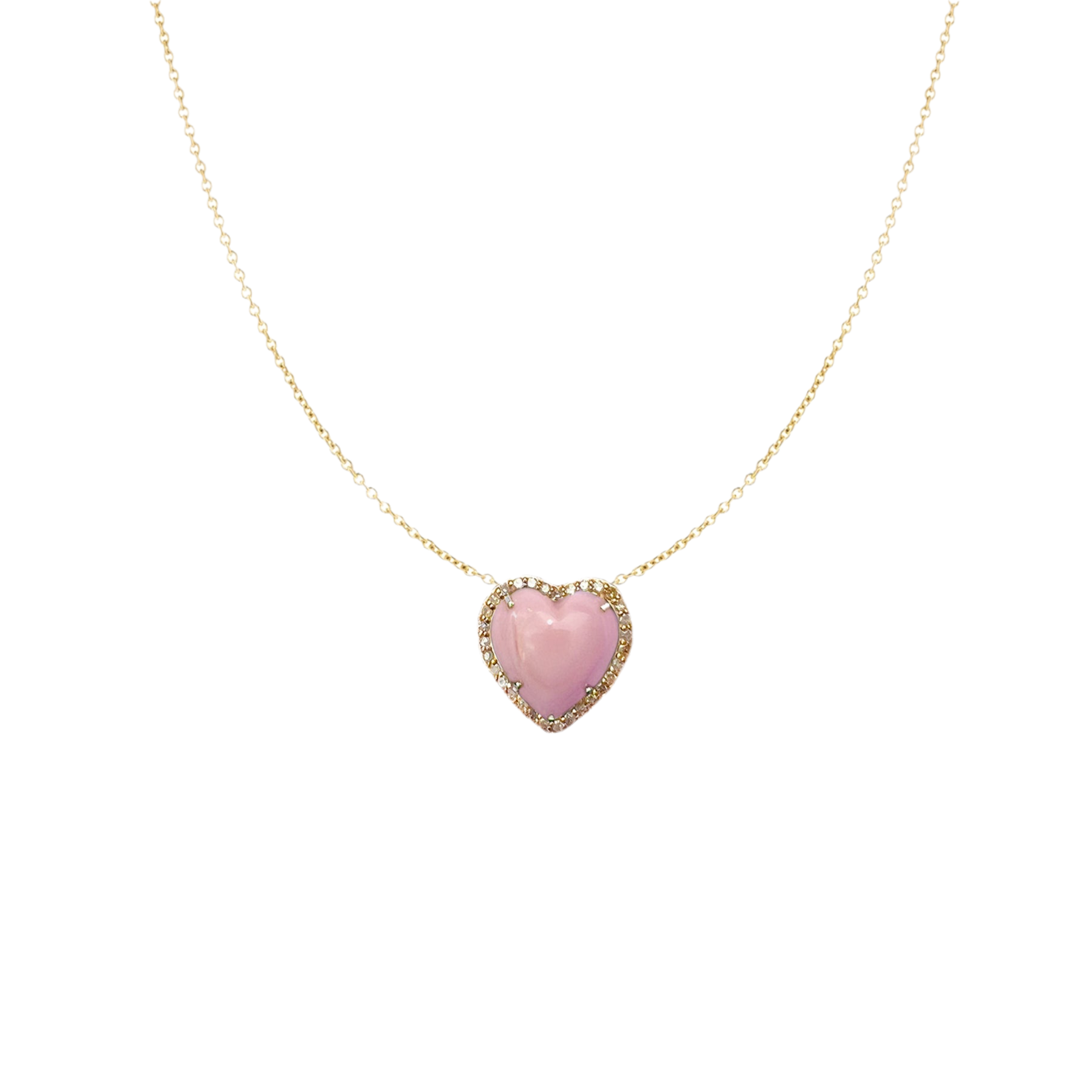 Mini 14k Conch Shell Heart Necklace by S. Carter Designs