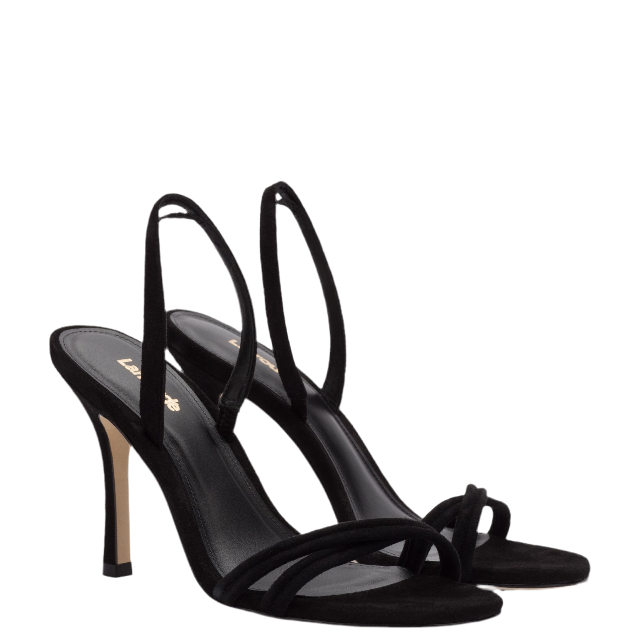 Annie Sandal In Black Suede by Larroudé