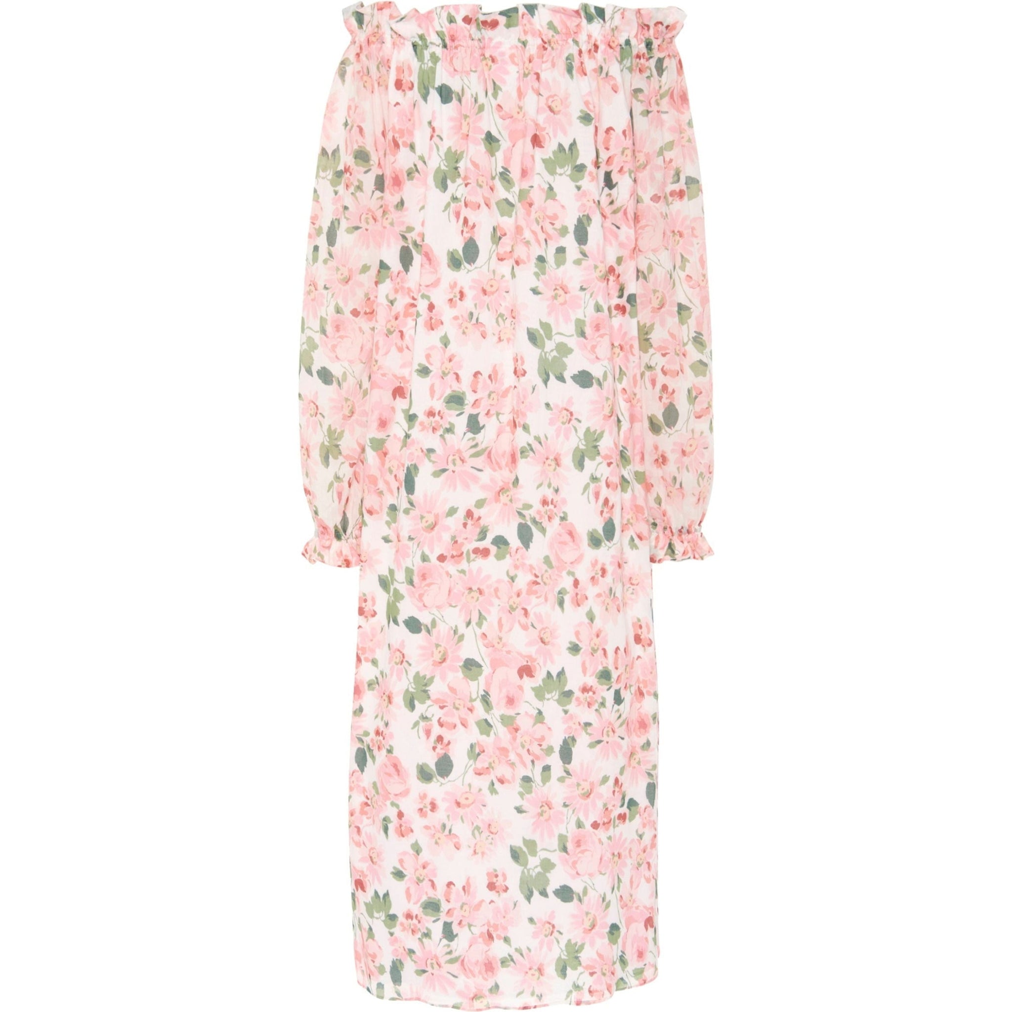 Grace Dress in Pink Floral Cotton Voile by Casey Marks
