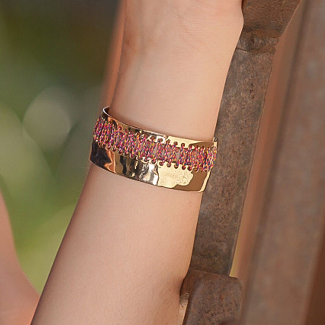 Luan Gold Cuff Bracelet by Akola