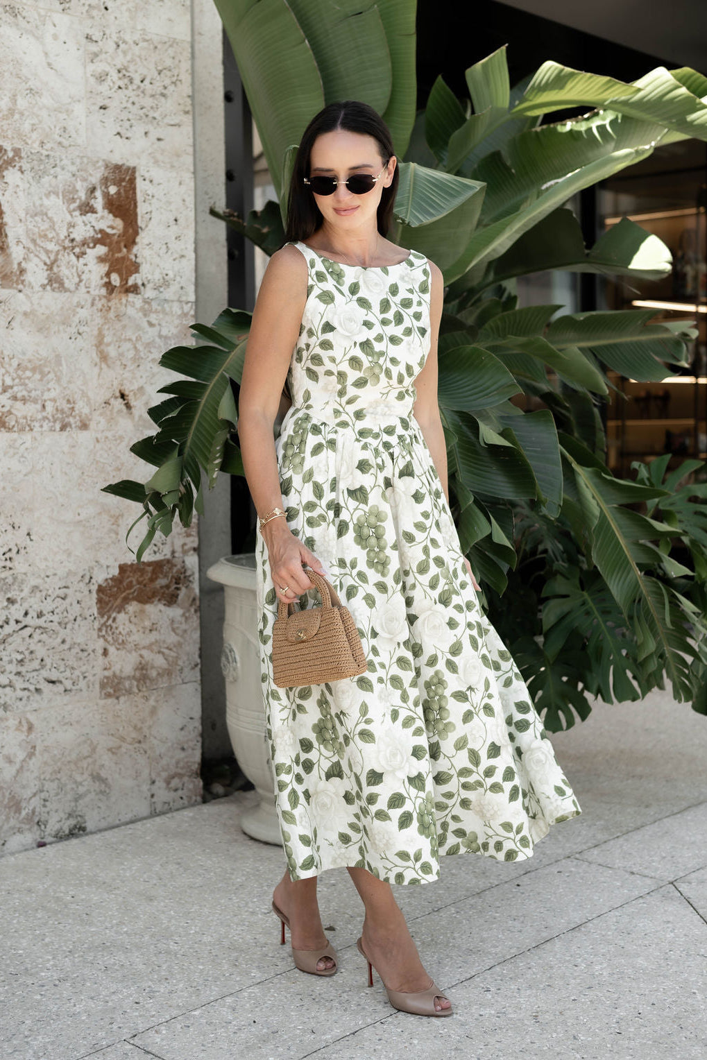 Victoria Linen Midi Dress by Hermoza