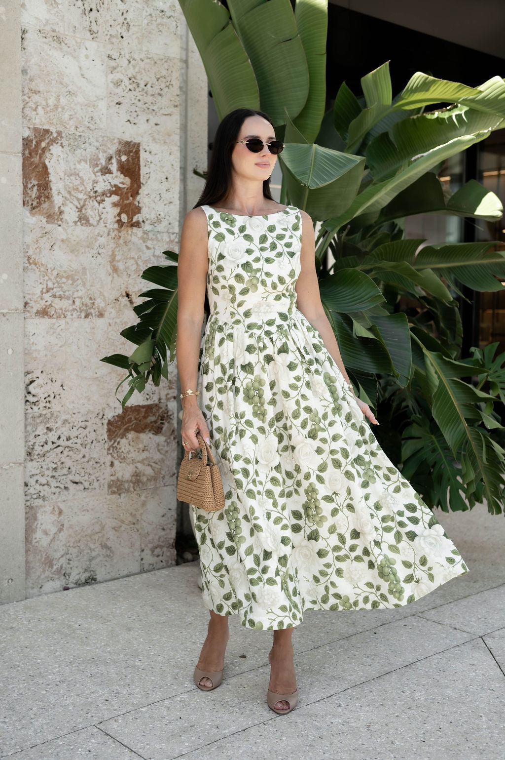 Victoria Linen Midi Dress by Hermoza