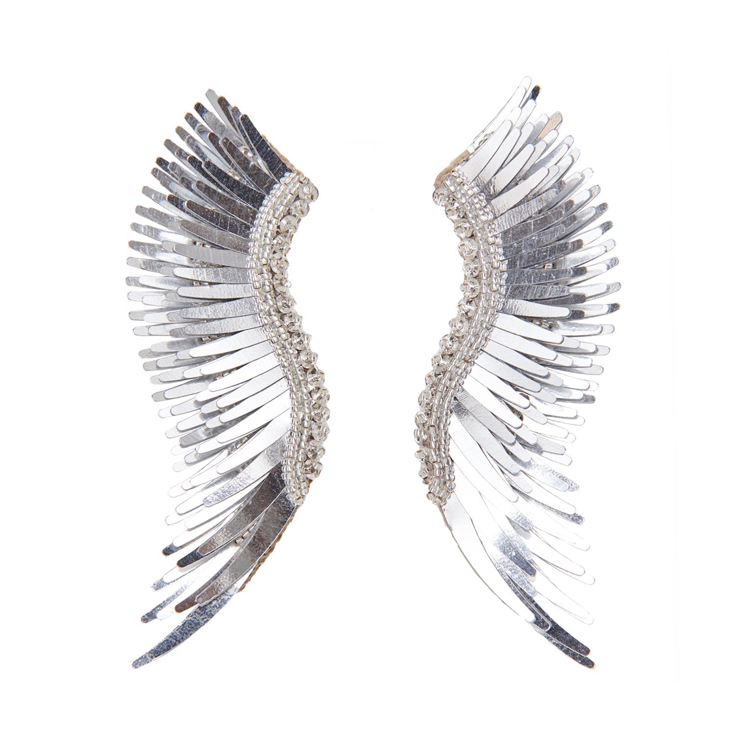 Metallic Madeline Earrings Silver by Mignonne Gavigan