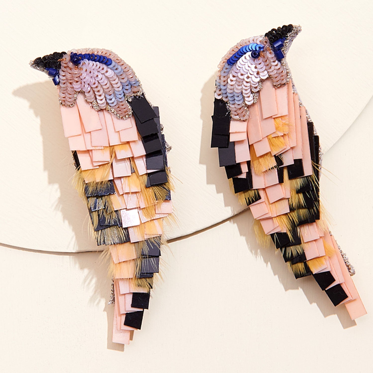 Bird Earrings Toffee by Mignonne Gavigan