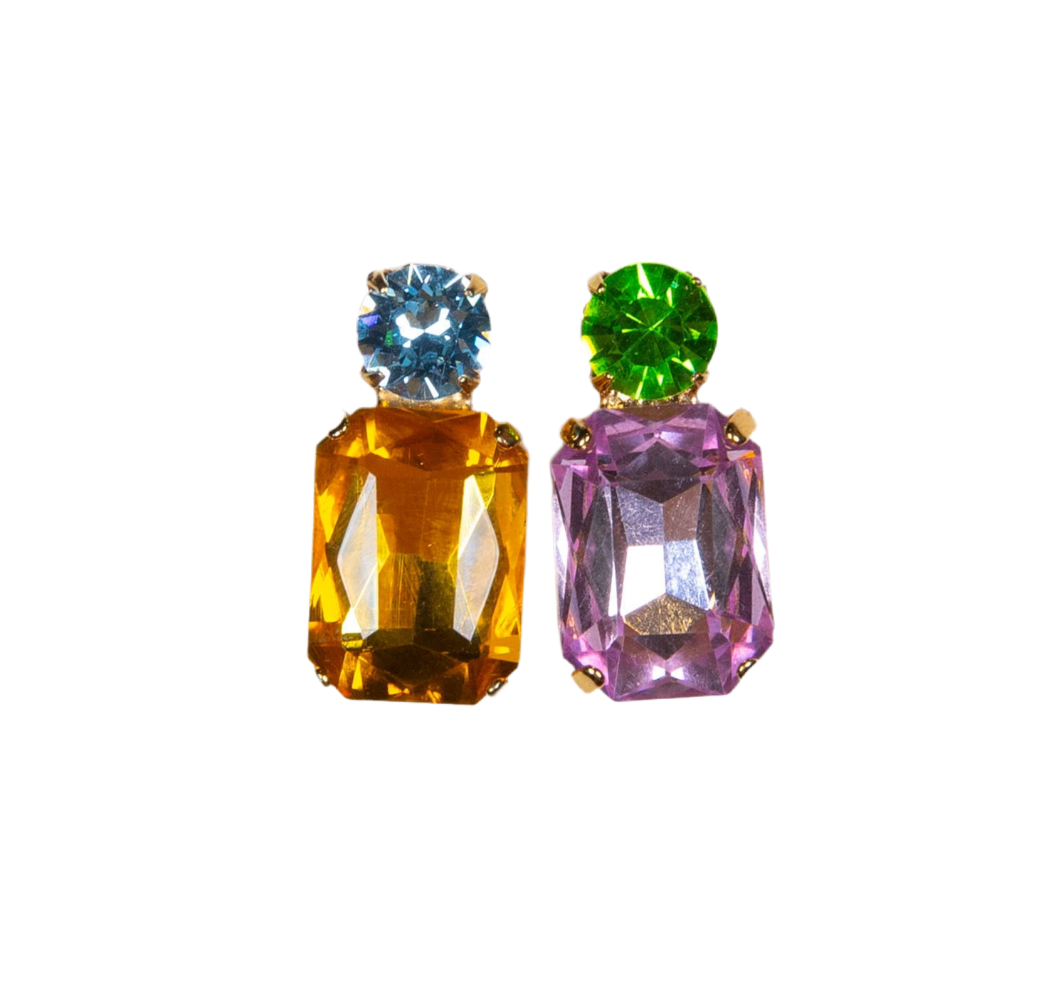 Babidi Short Crystal Earrings by Cashfana