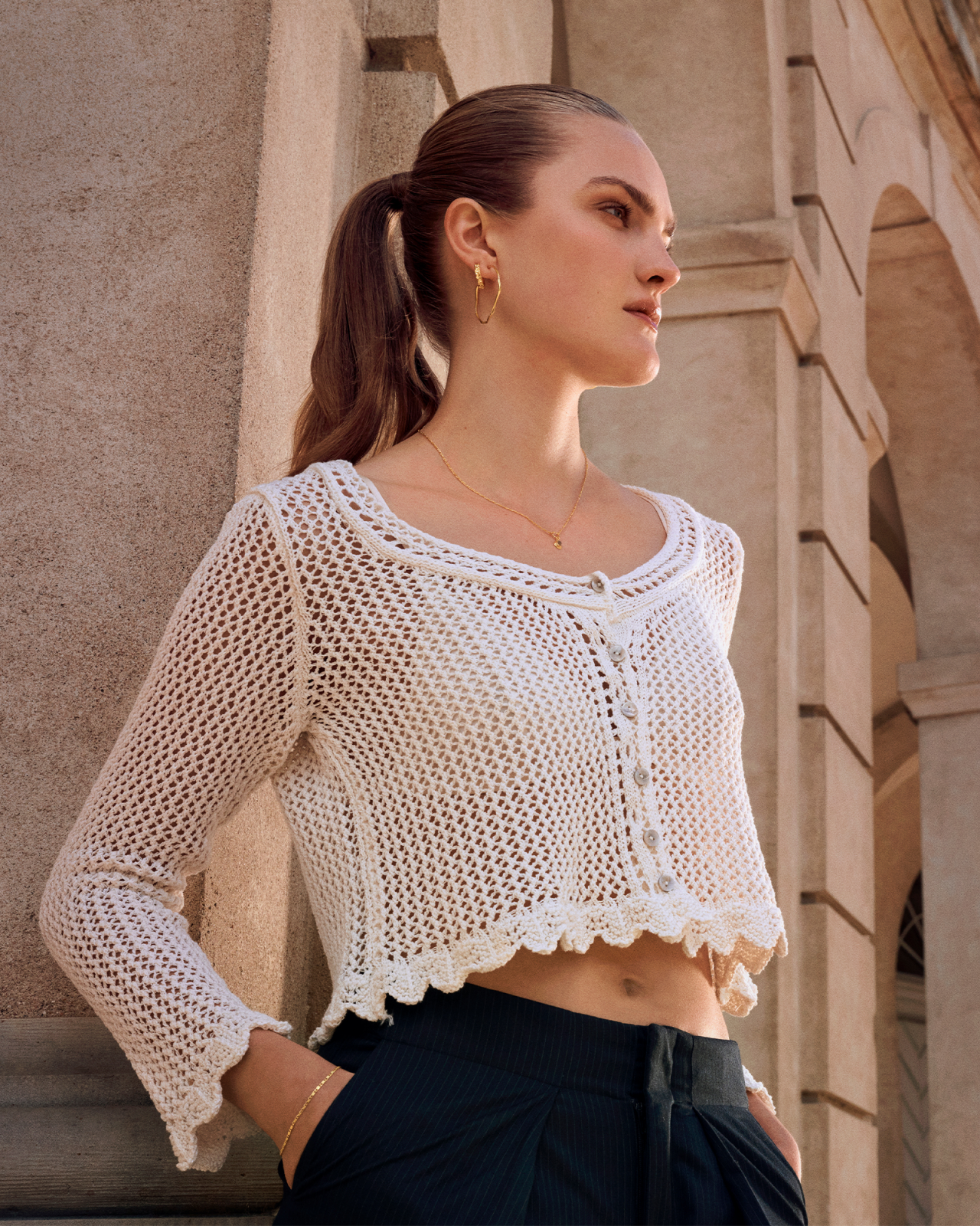 Echo Grande Earrings by Maanesten
