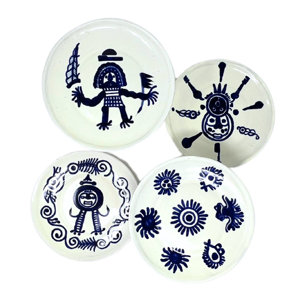 Echoes of the Ancients Salad Plate - Set of 4 by Agave (HerStory Exclusive)