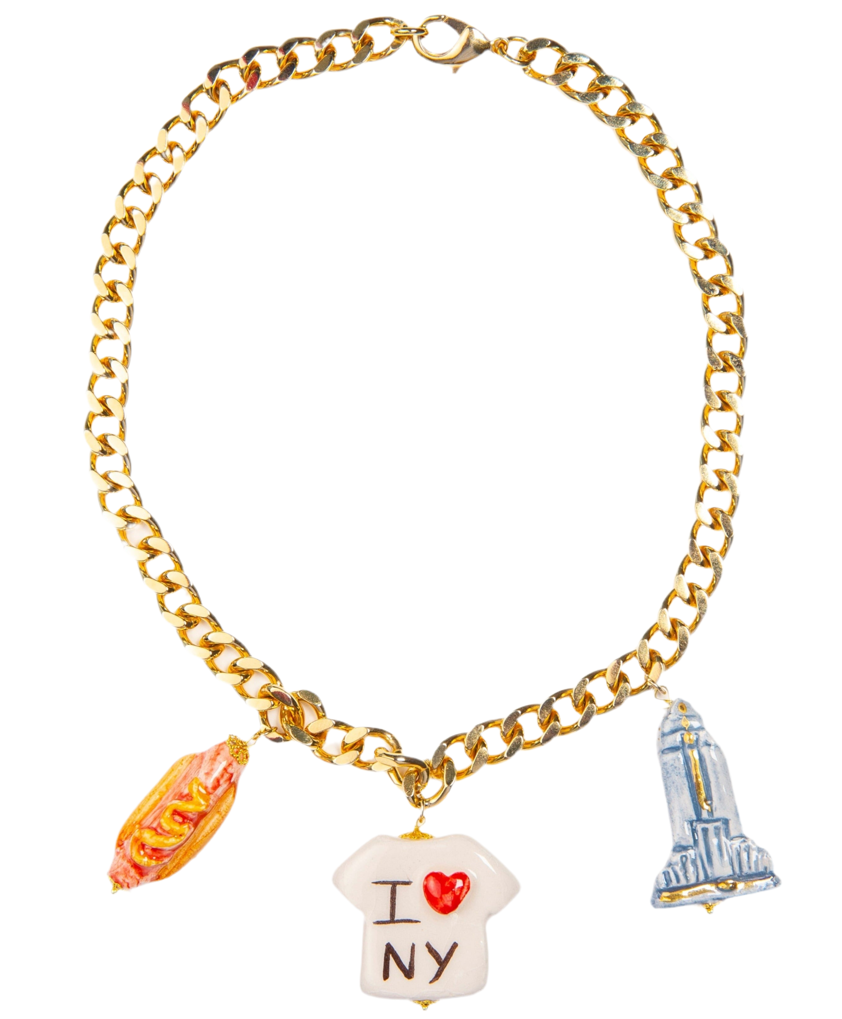 New York City Ceramic Short Necklace by Cashfana