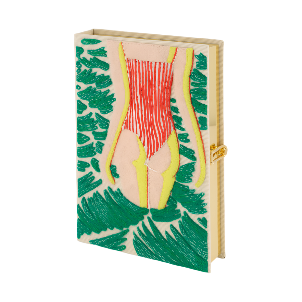 Red is the New Black Book Clutch by Olympia Le-Tan