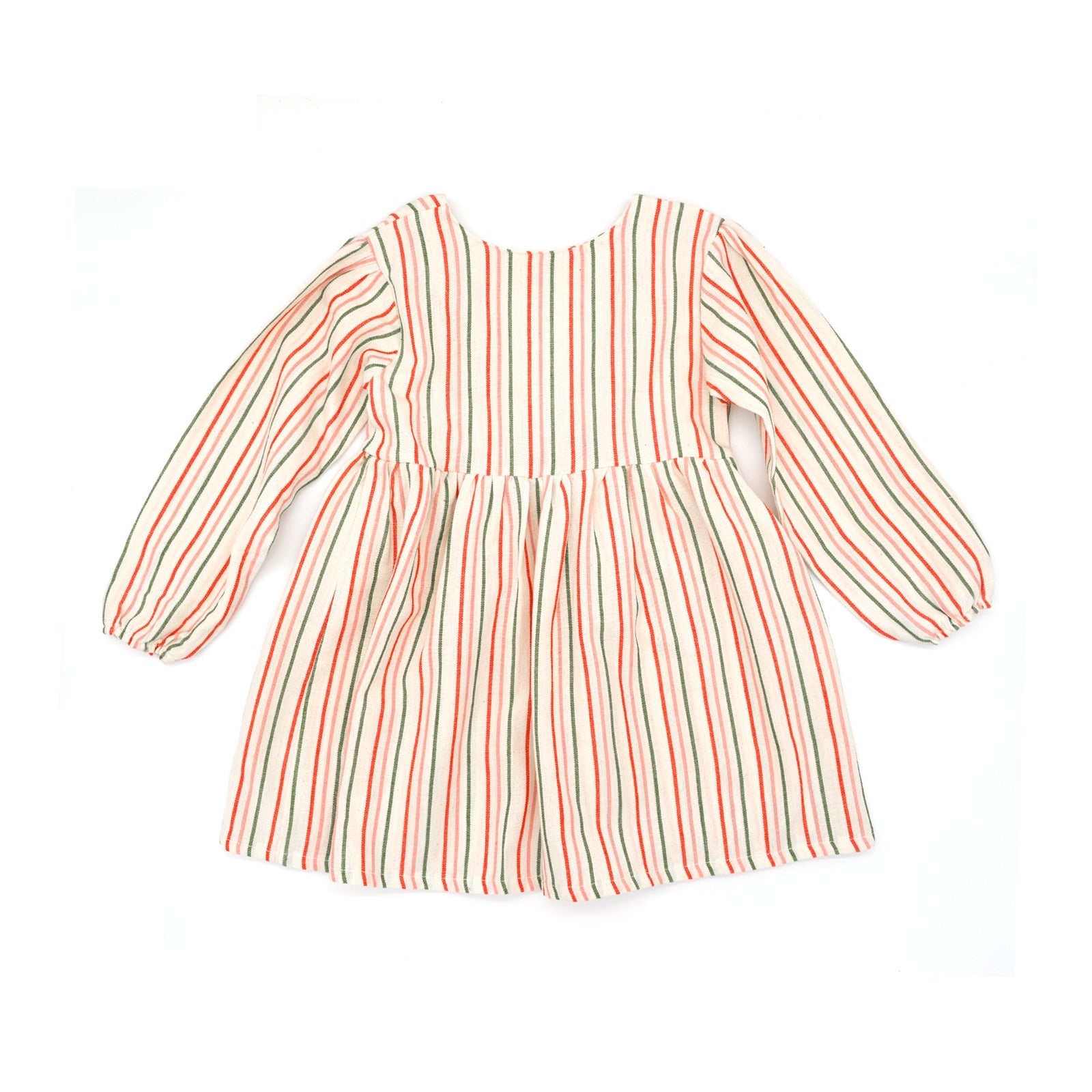 Birdie Girl Dress in Candy Cane by Folklore Las Ninas