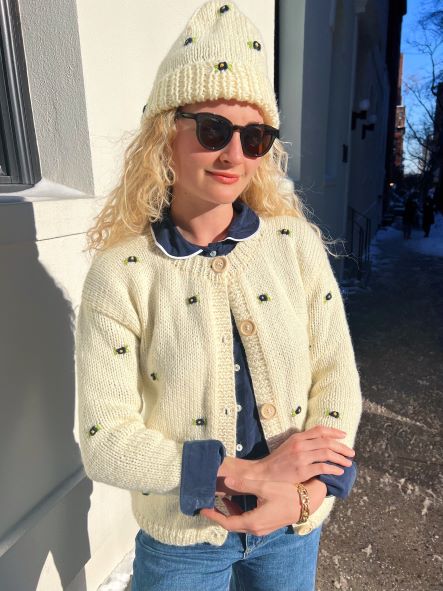 MUSCARI WOOL CARDIGAN  BY FANM MON