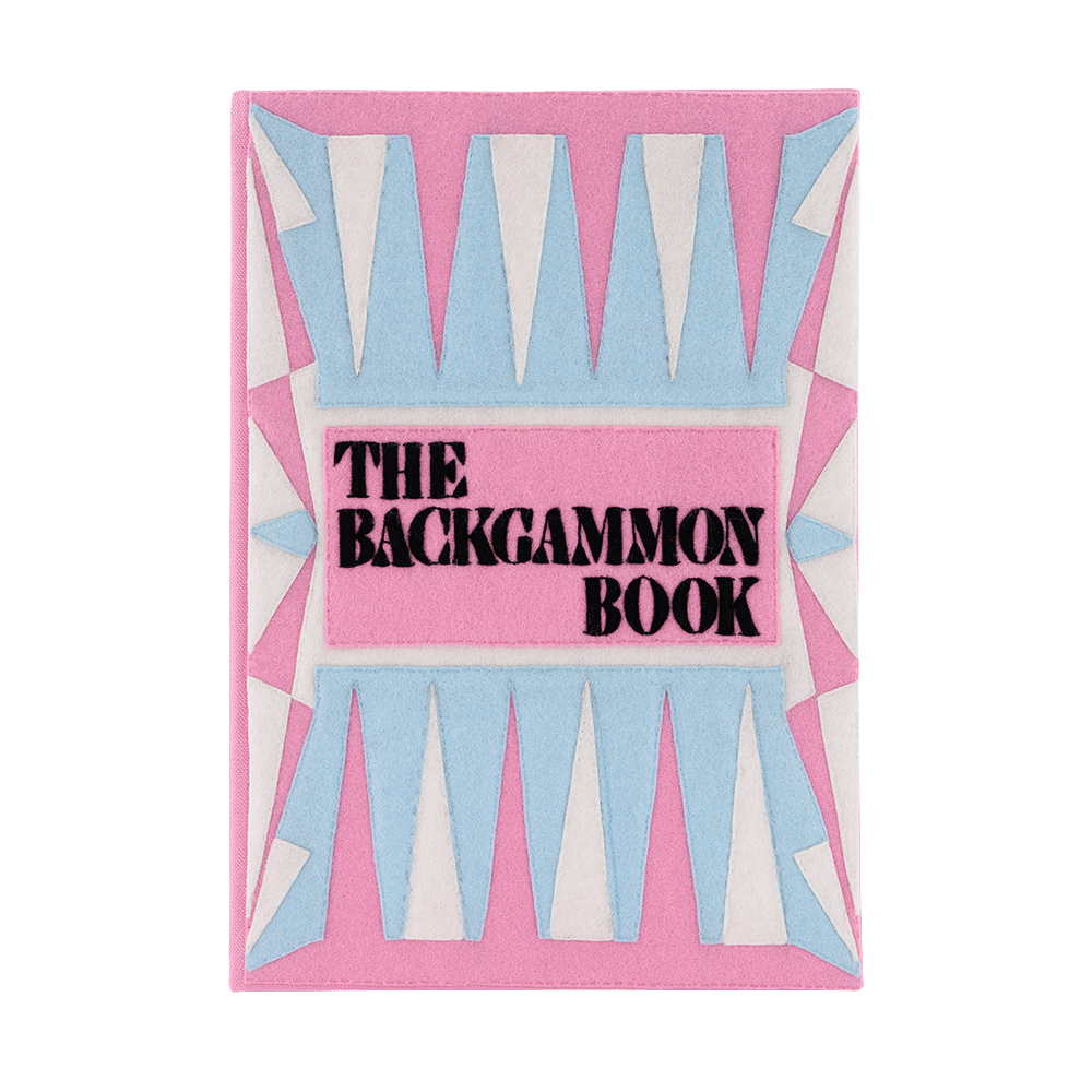 Pink Backgammon Giant Board Game Book Clutch by Olympia Le Tan