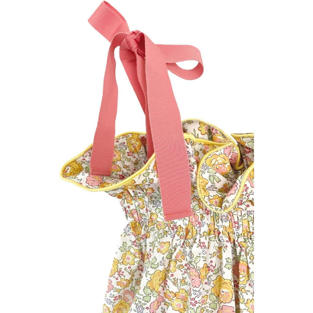 Girls' Jaime Dress in Melon Blossom Floral by Casey Marks