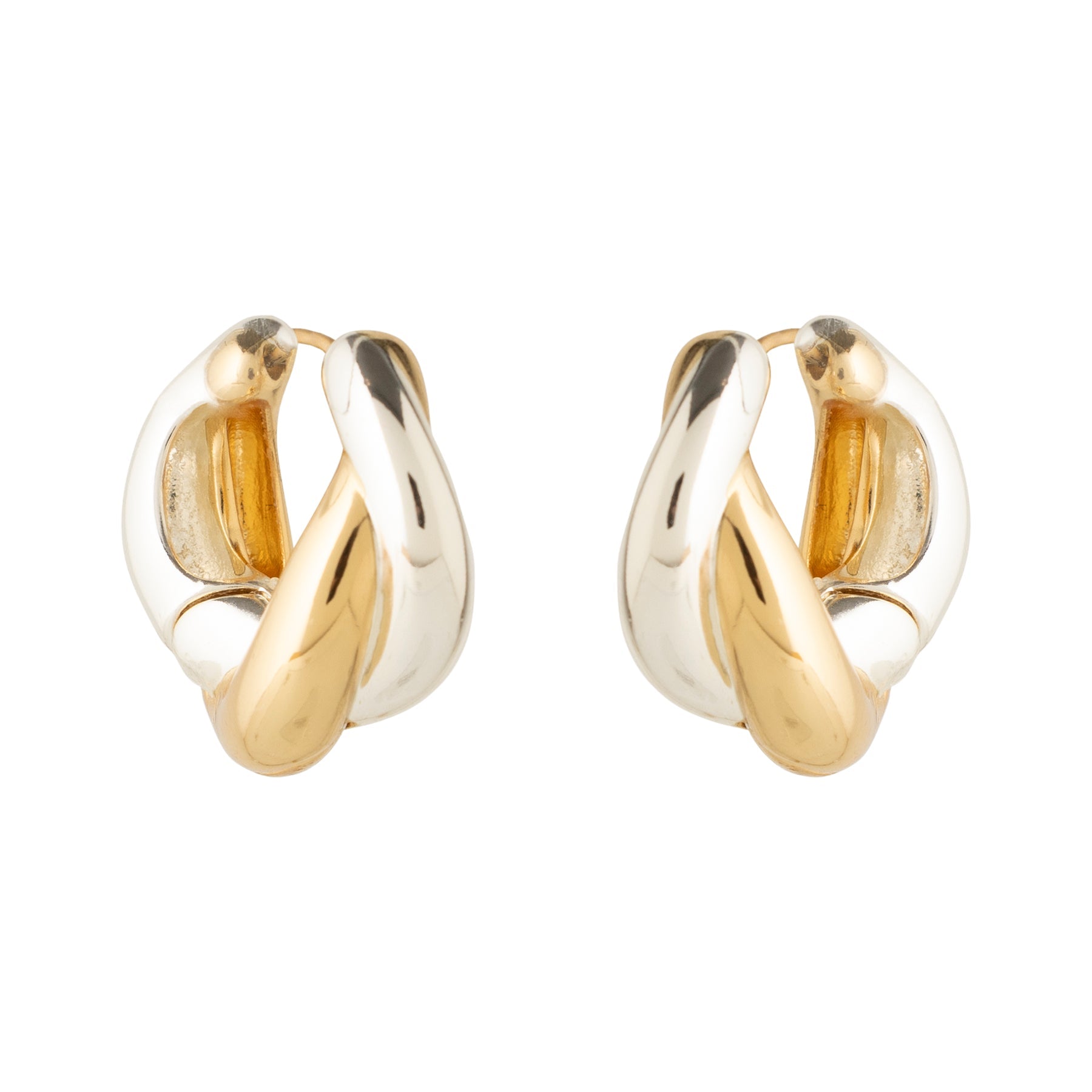 Bleecker Hoops Gold Silver by Mignonne Gavigan