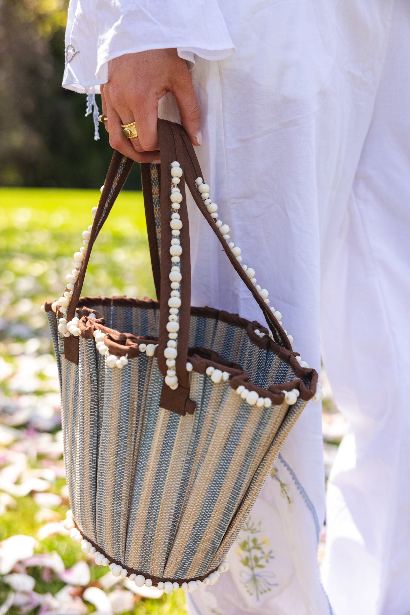 Exclusive Azure Chocolate | Mini Tropez Tote by Lorna Murray