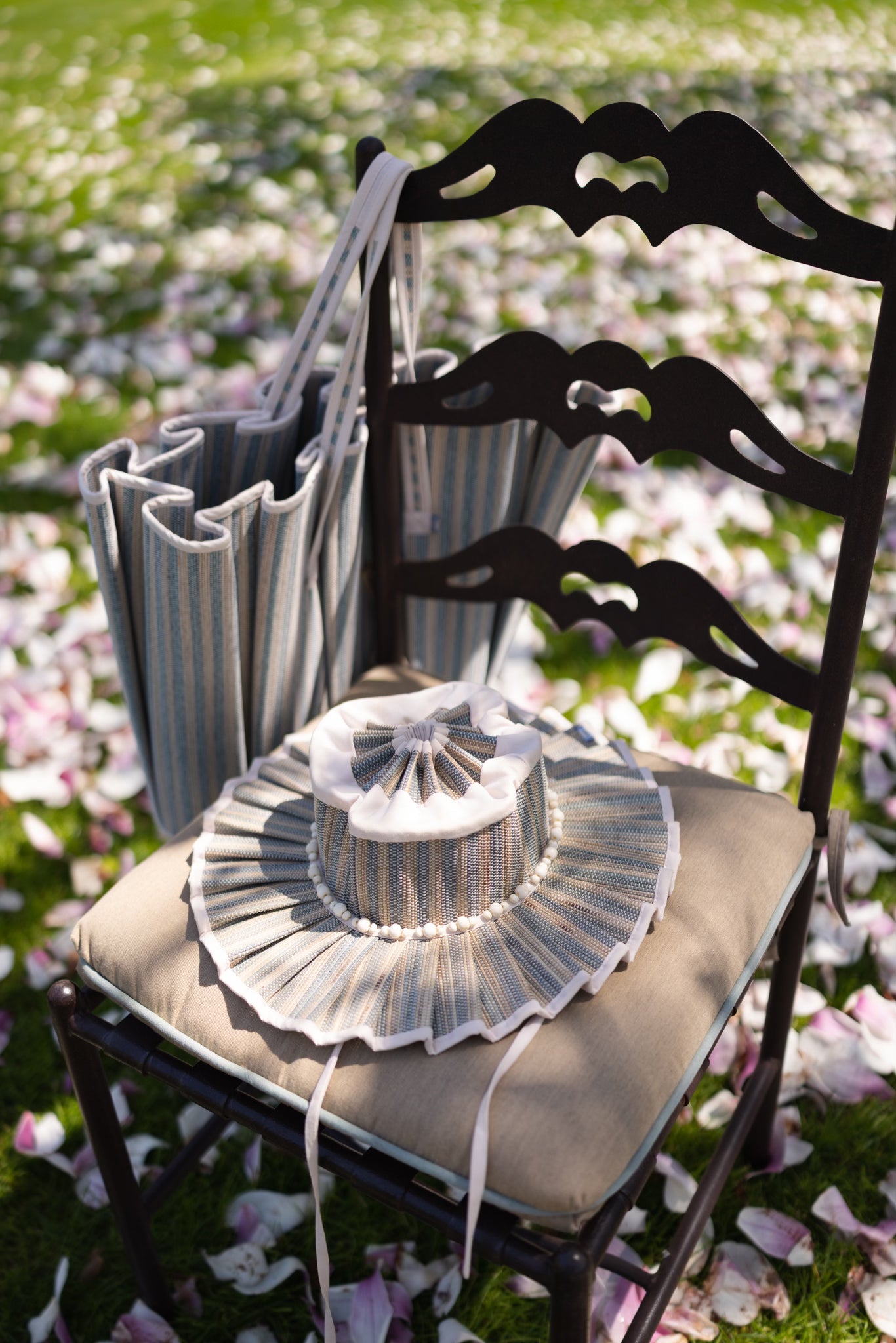 Natalie Simkins Exclusive Azure Bone | Midi Capri Hat by Lorna Murray