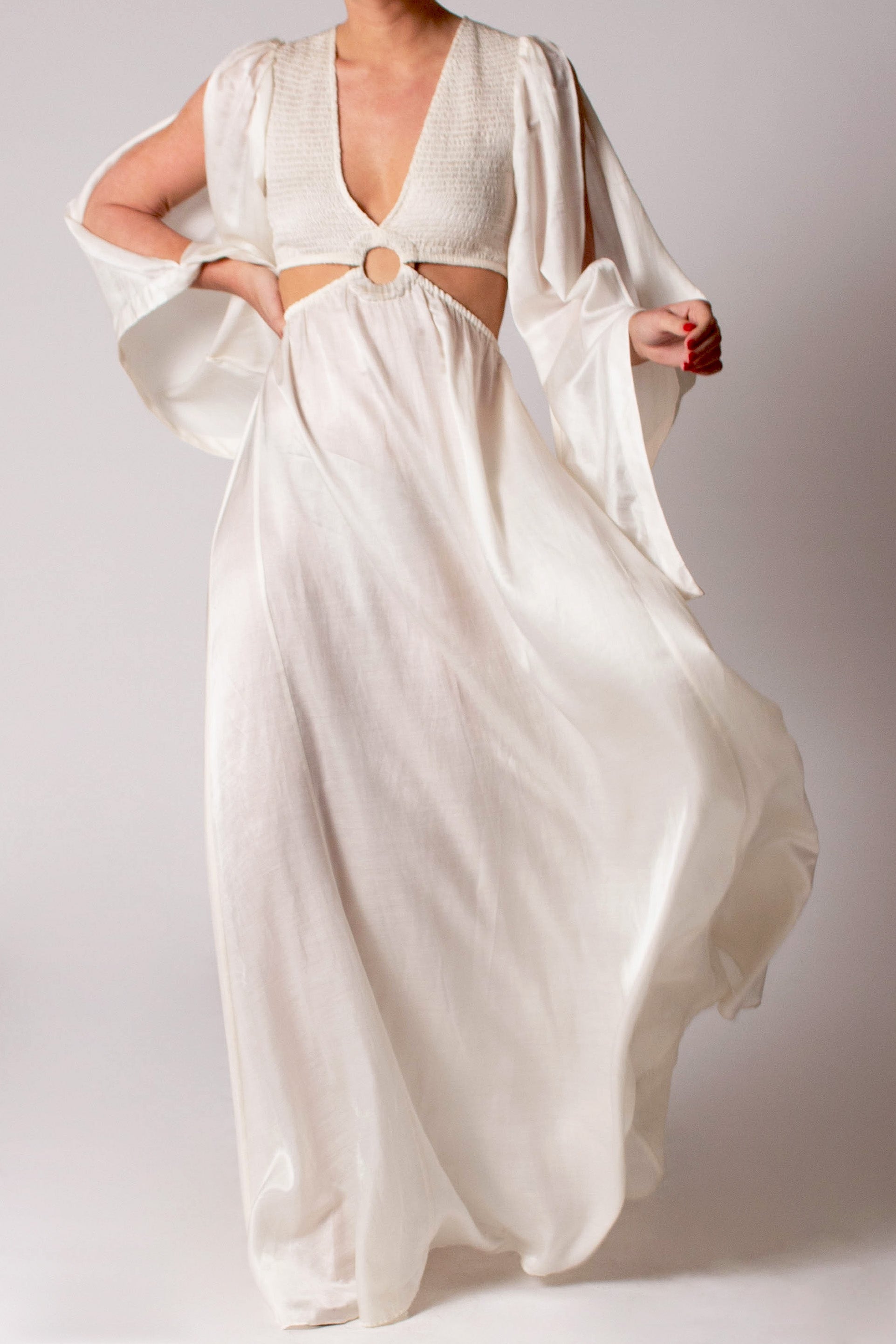 Amora Silk Voile Dress by Miguelina