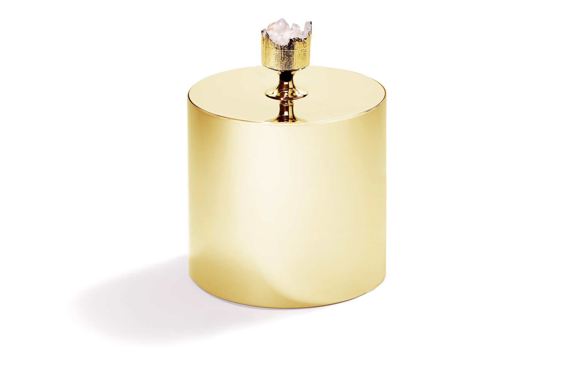 HOSPITALITY Ice Bucket: Gold/ Crystal by ANNA New York