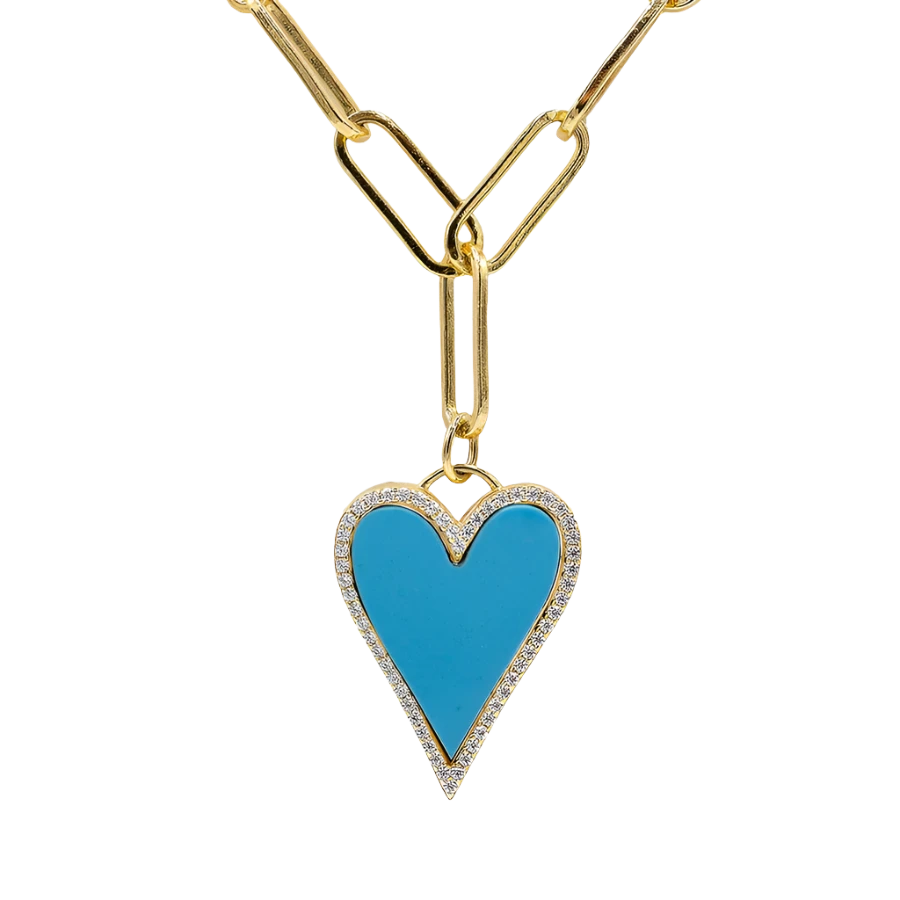 Hannah Cute Heart Necklace by Zafiro Jewellers