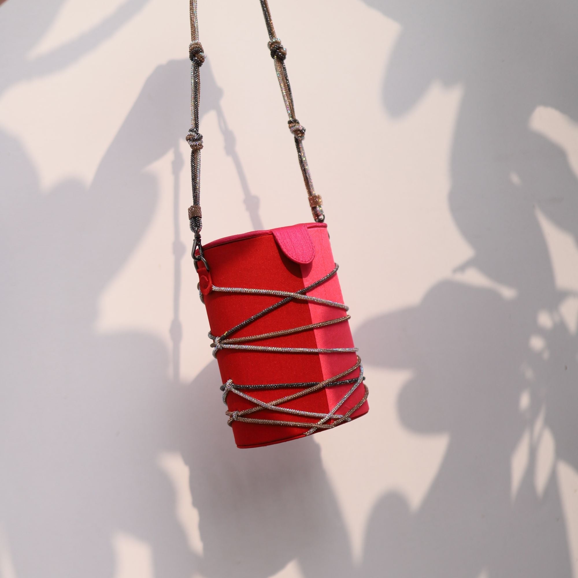 Gulaab Knotty Bucket Bag by Simitri
