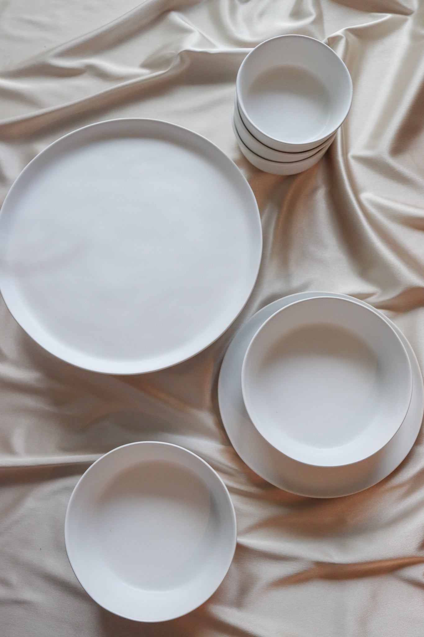 White Canvas Salad Plate by Divine Ivy