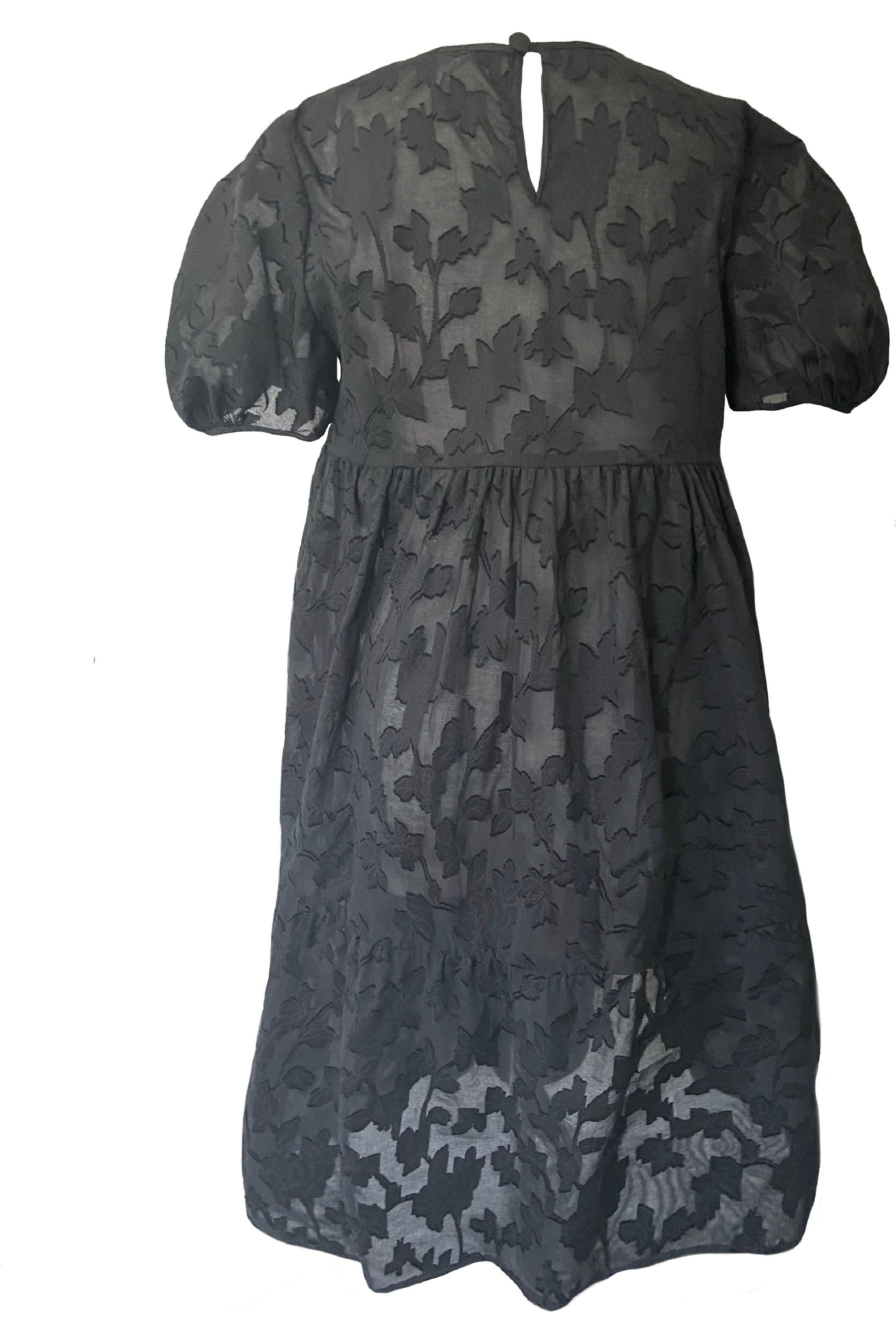 Madeline Black Floral Dress by Casey Marks