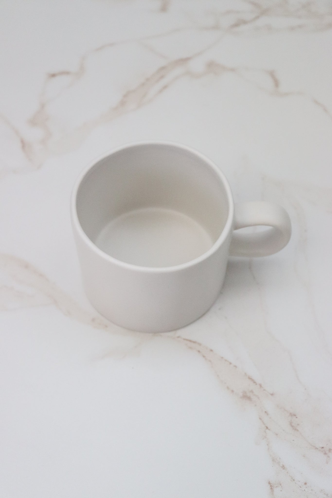 White Canvas Mug - 4 Piece Set by Divine Ivy