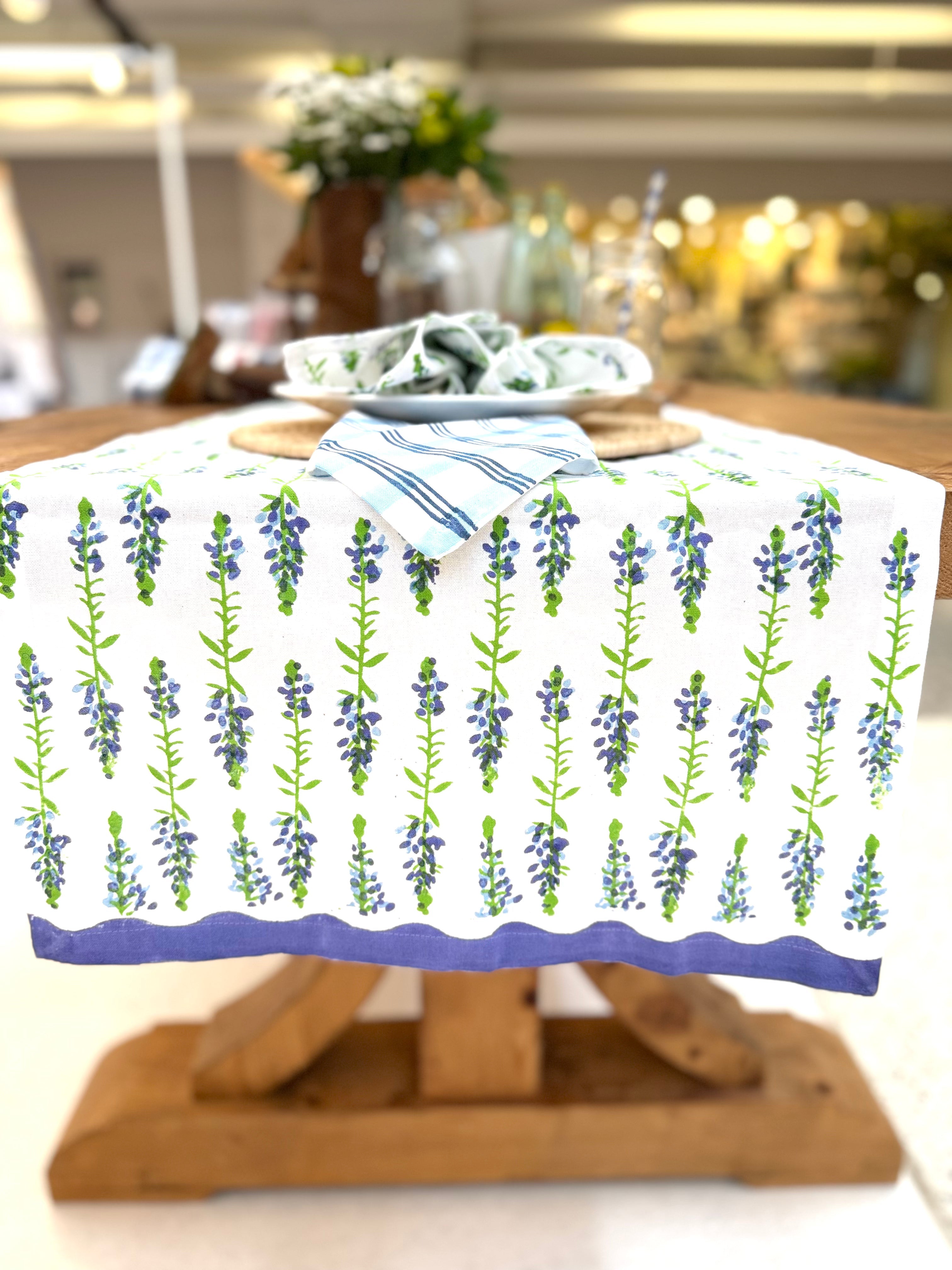 Table Runner - Bluebonnets by Mended