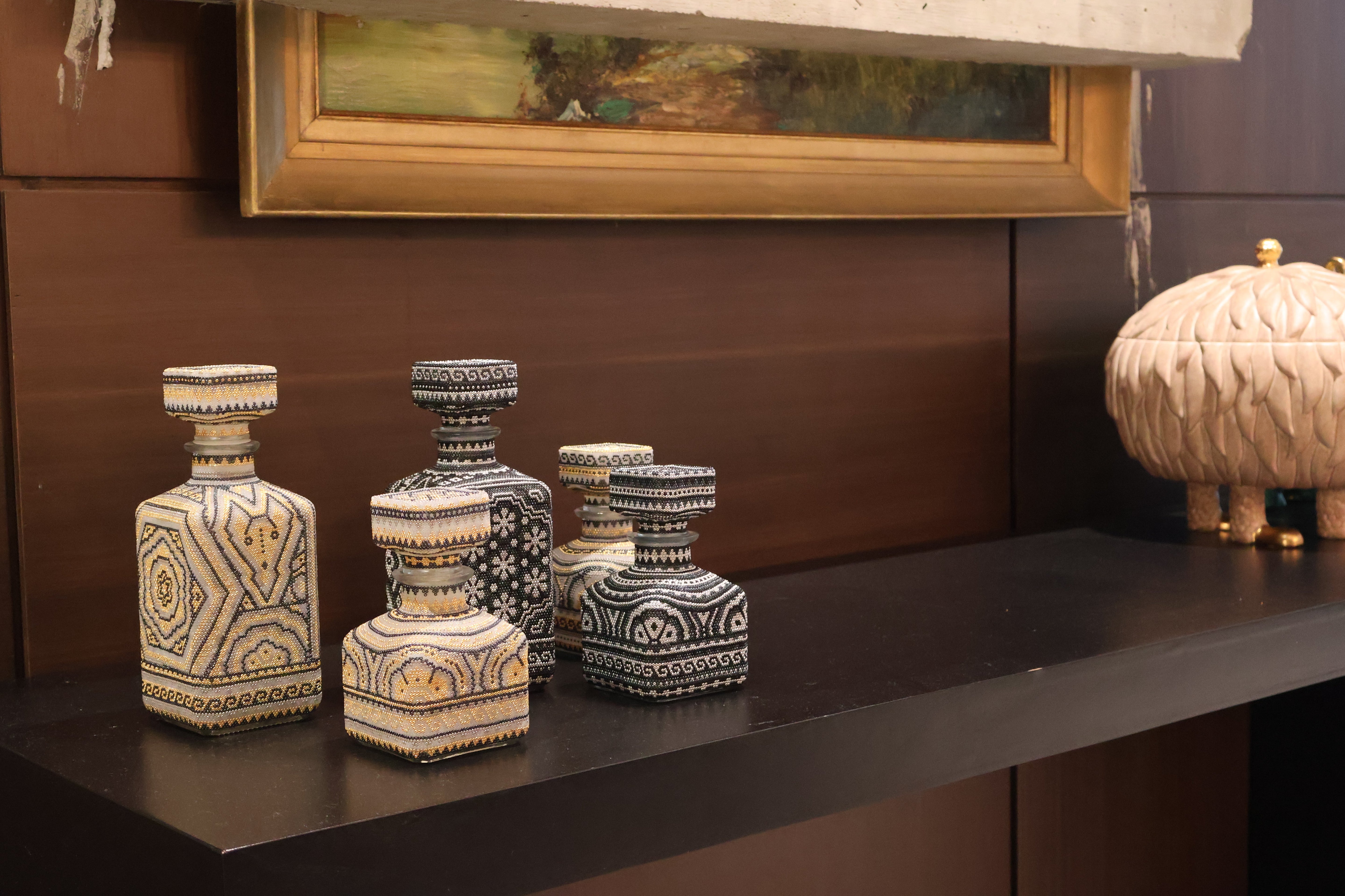 Huichol Decanter - Negro by Agave