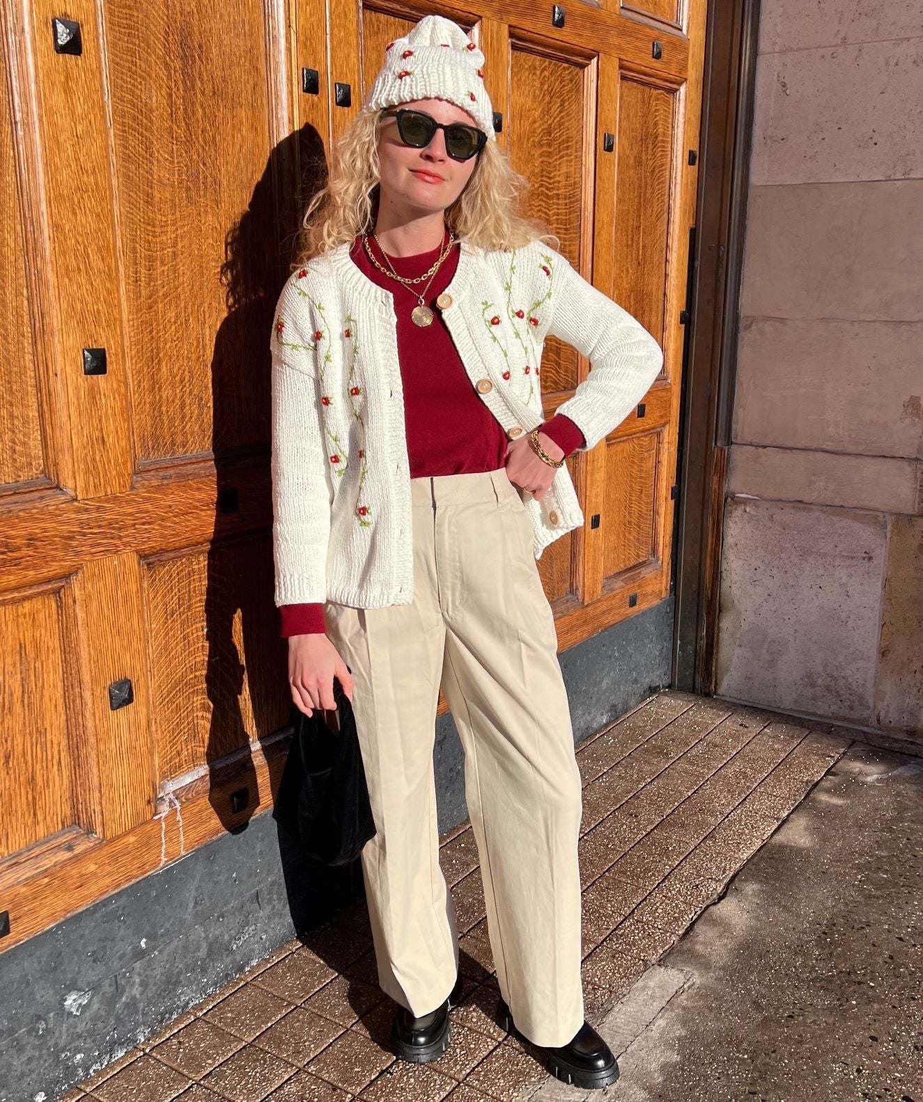 CLEMATIS WOOL CARDIGAN BY FANM MON