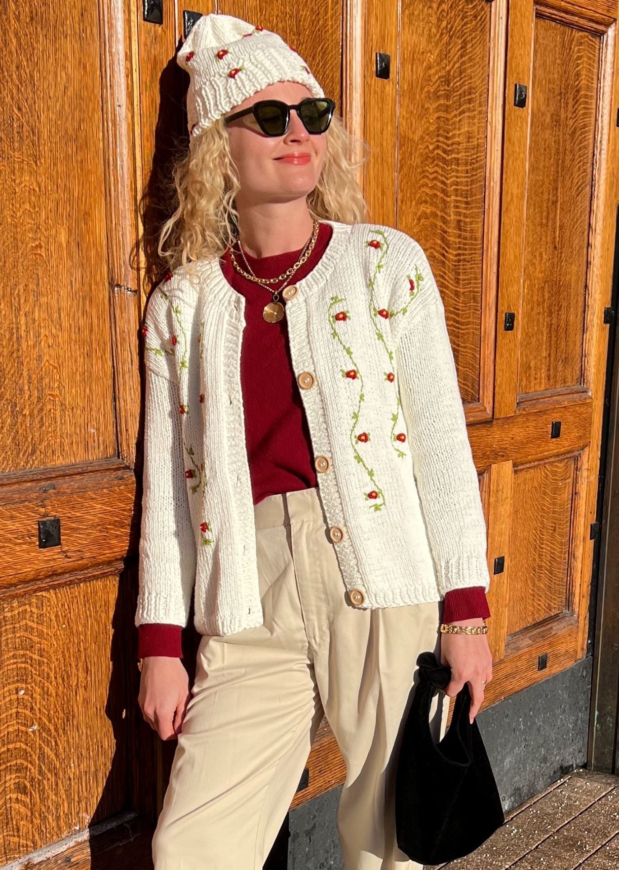 CLEMATIS WOOL CARDIGAN BY FANM MON