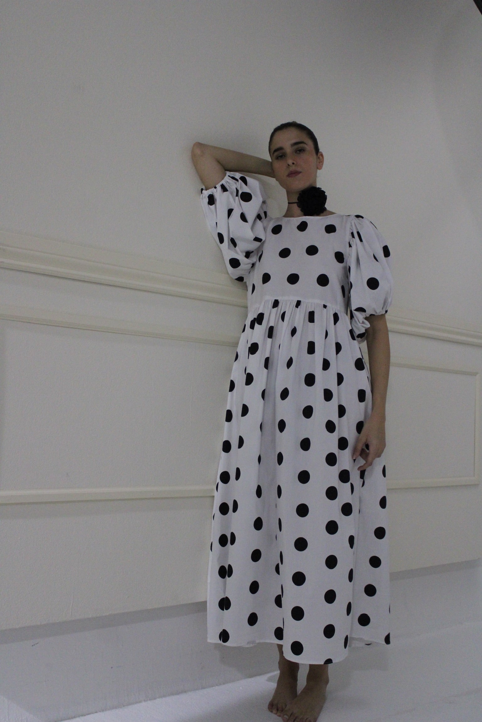 Kels Polka Dot Long Dress by Madeline Marie
