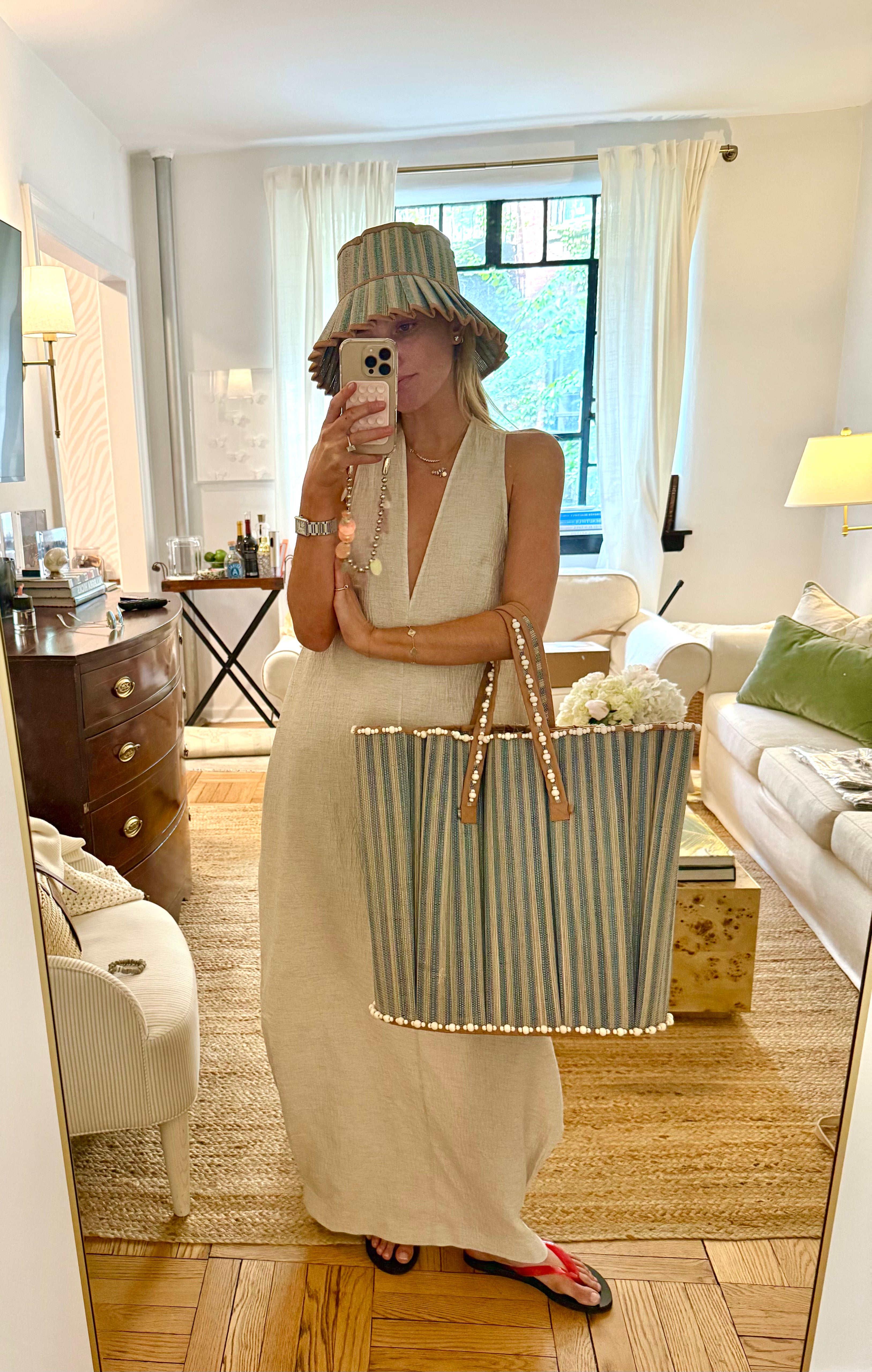 Natalie Simkins Exclusive Azure Caramello | Midi Capri Hat by Lorna Murray