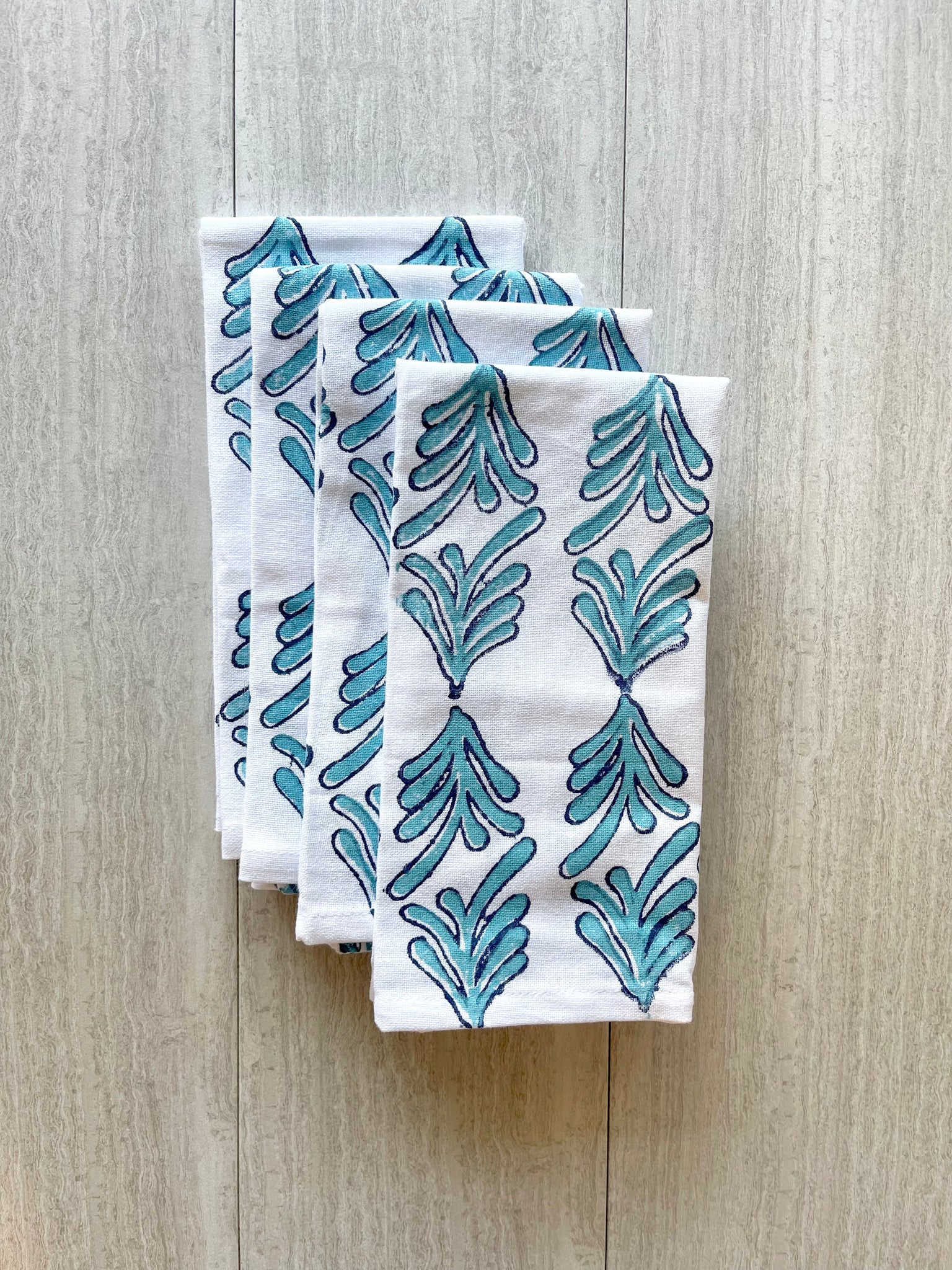 Dinner Napkins (set of 4) - Palmetto, Saltwater & Navy by Mended