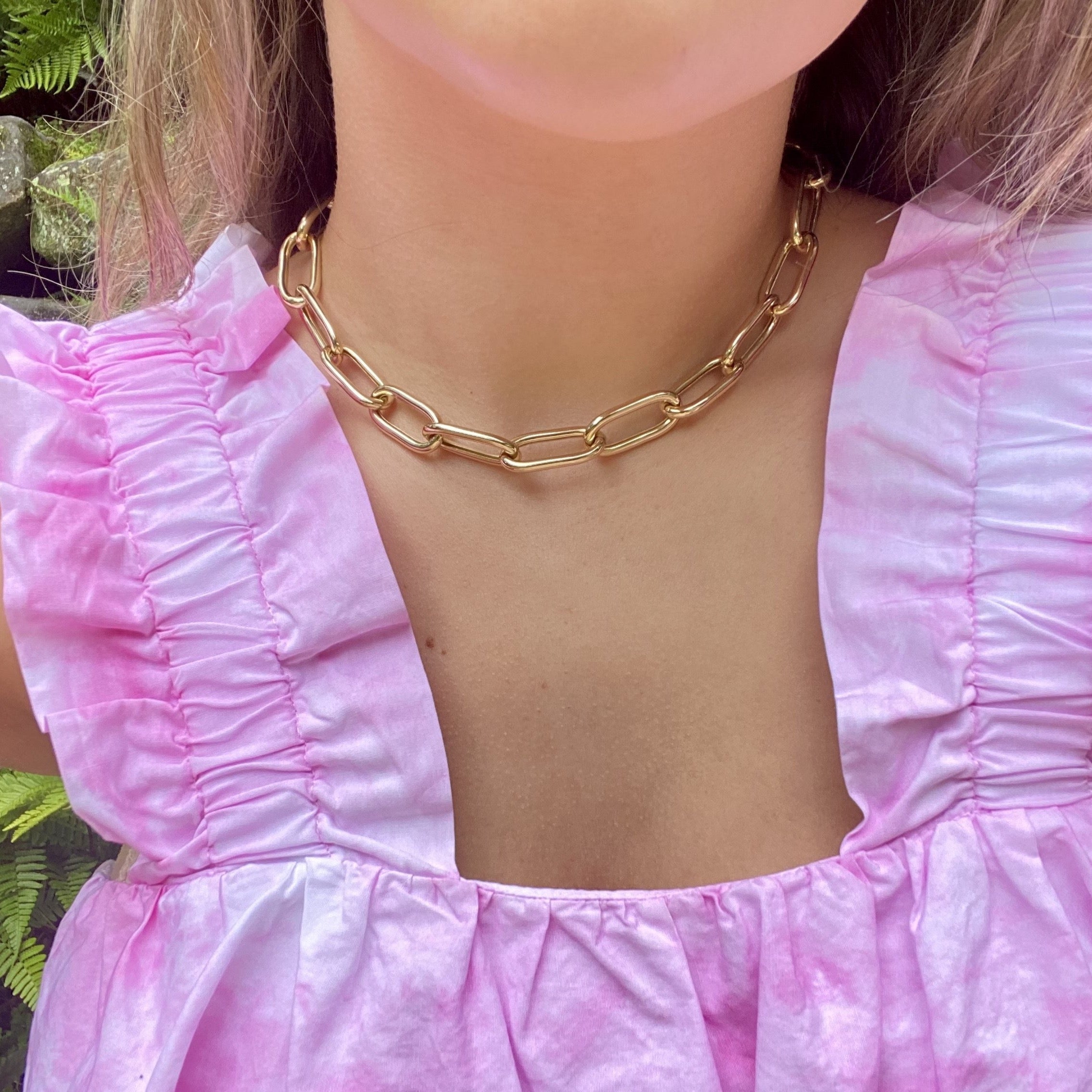 14k Jumbo Chain Necklace by S. Carter Designs